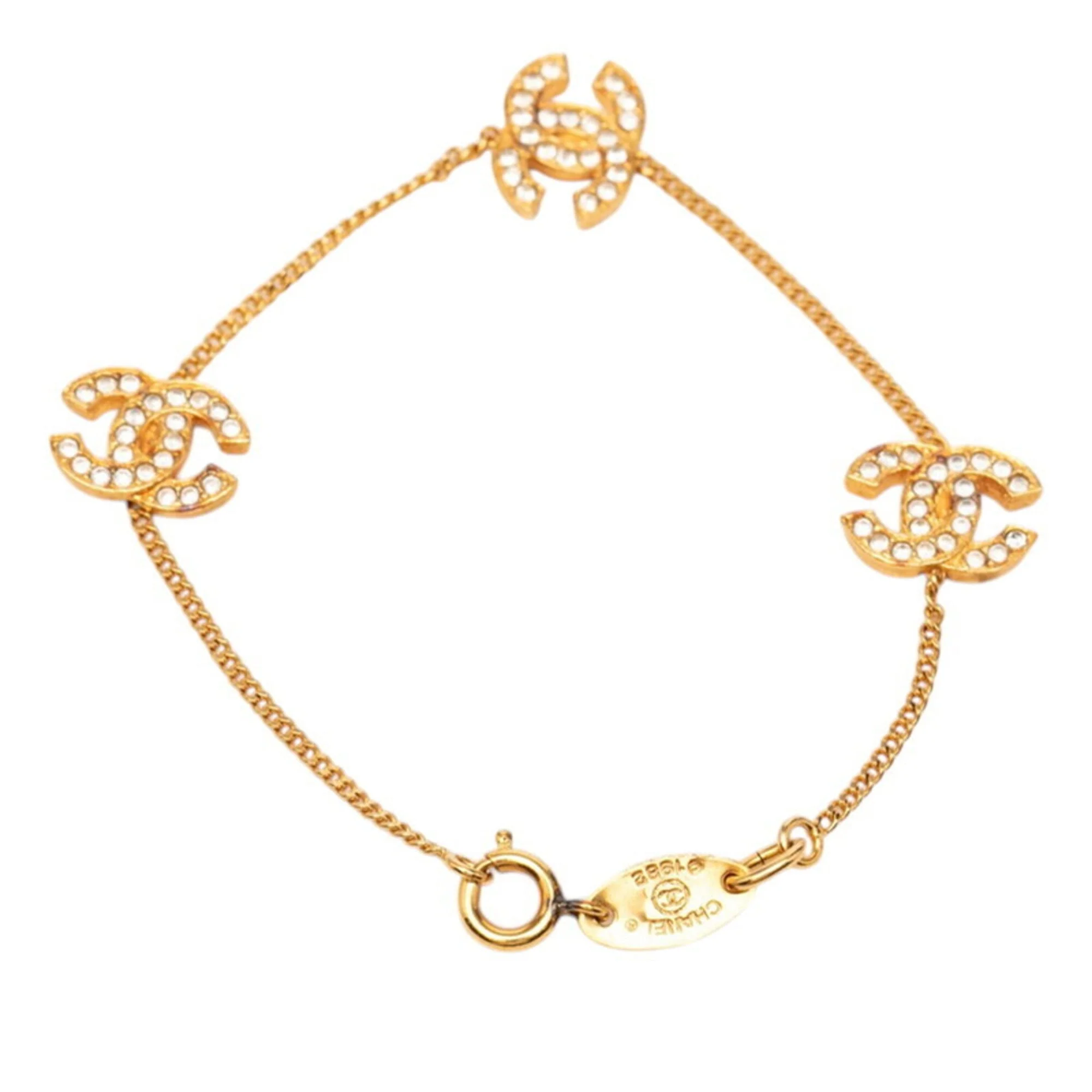 CC Logo Bracelet Gold-Tone Metal - Image 3