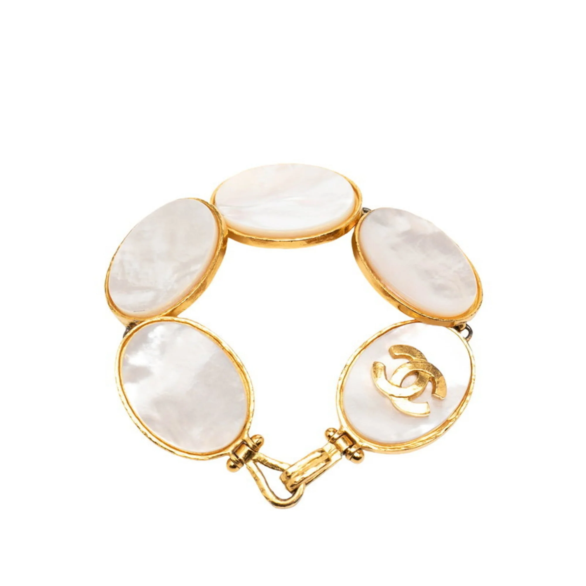 CC Logo Bracelet Gold-Tone Metal - Image 3