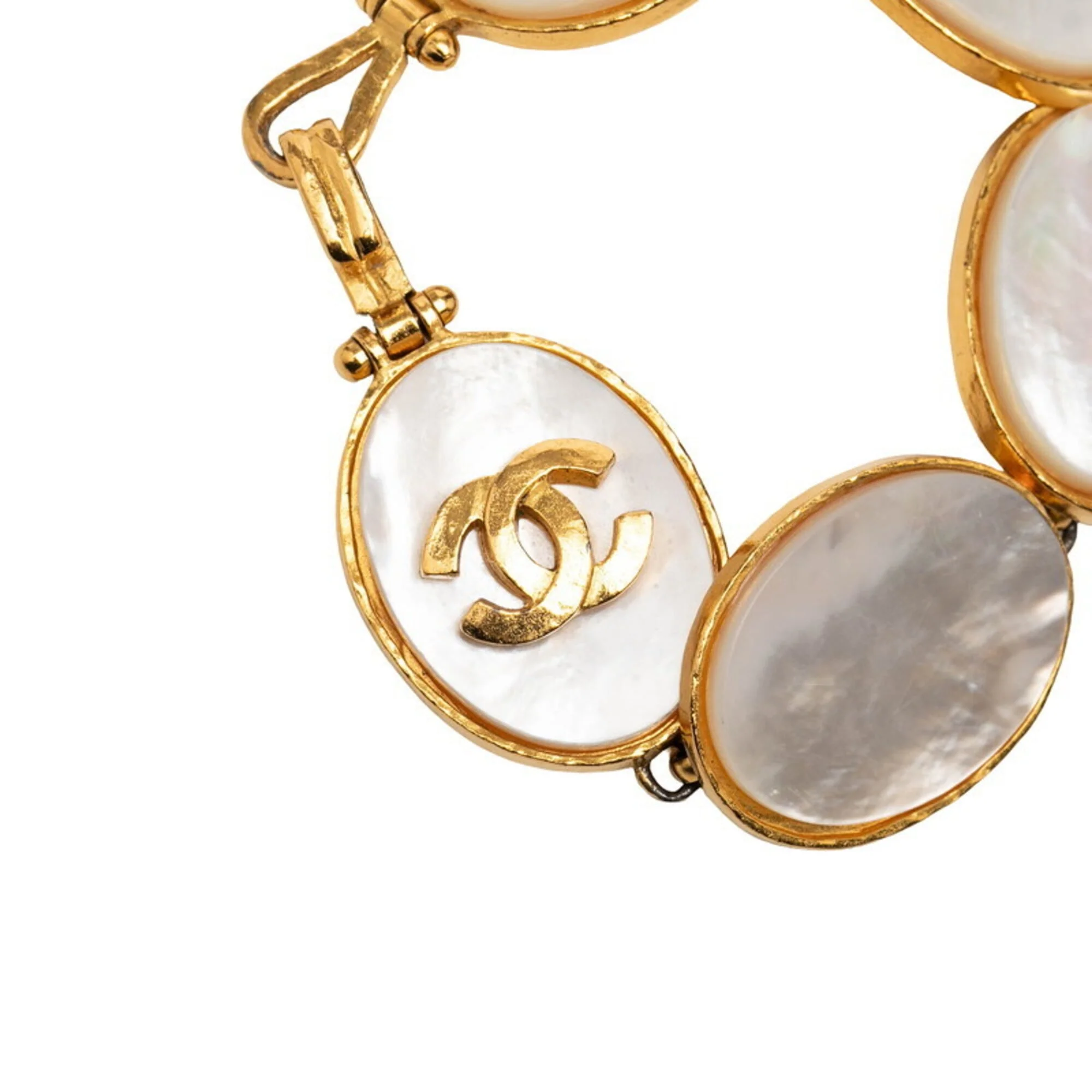 CC Logo Bracelet Gold-Tone Metal - Image 4