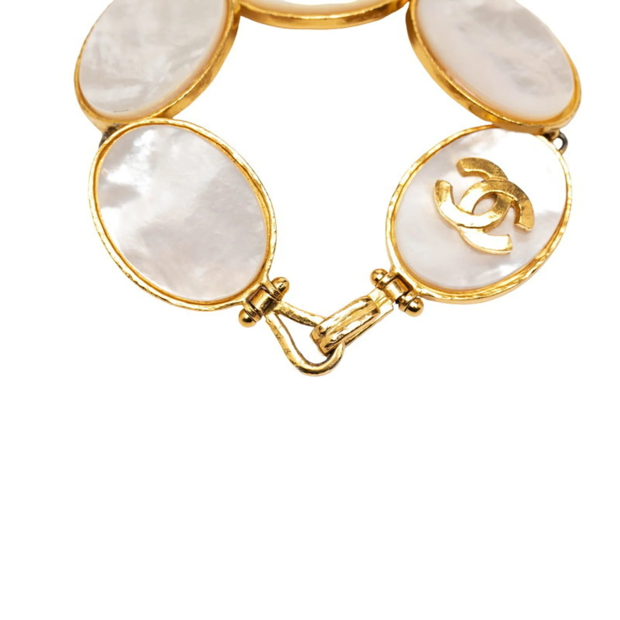 CC Logo Bracelet Gold-Tone Metal - Image 5