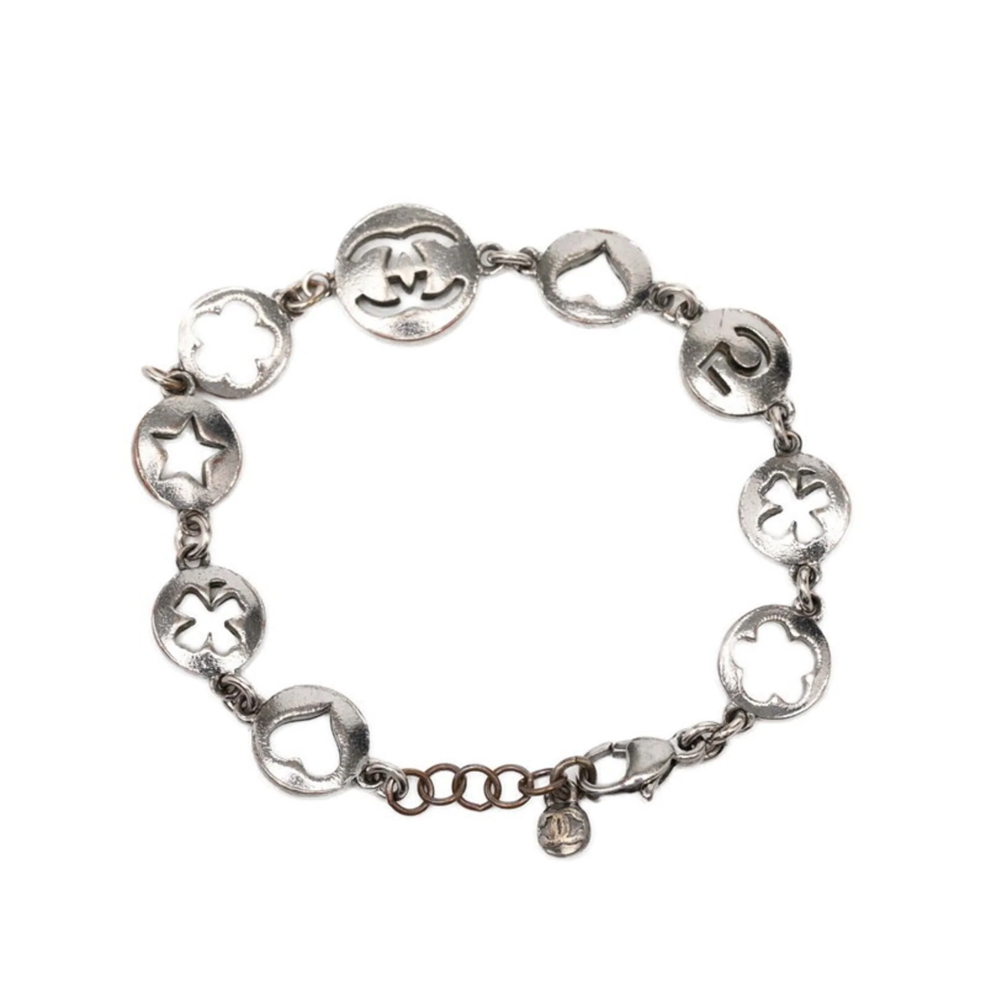 CC Logo Bracelet Silver-Tone Metal - Image 3