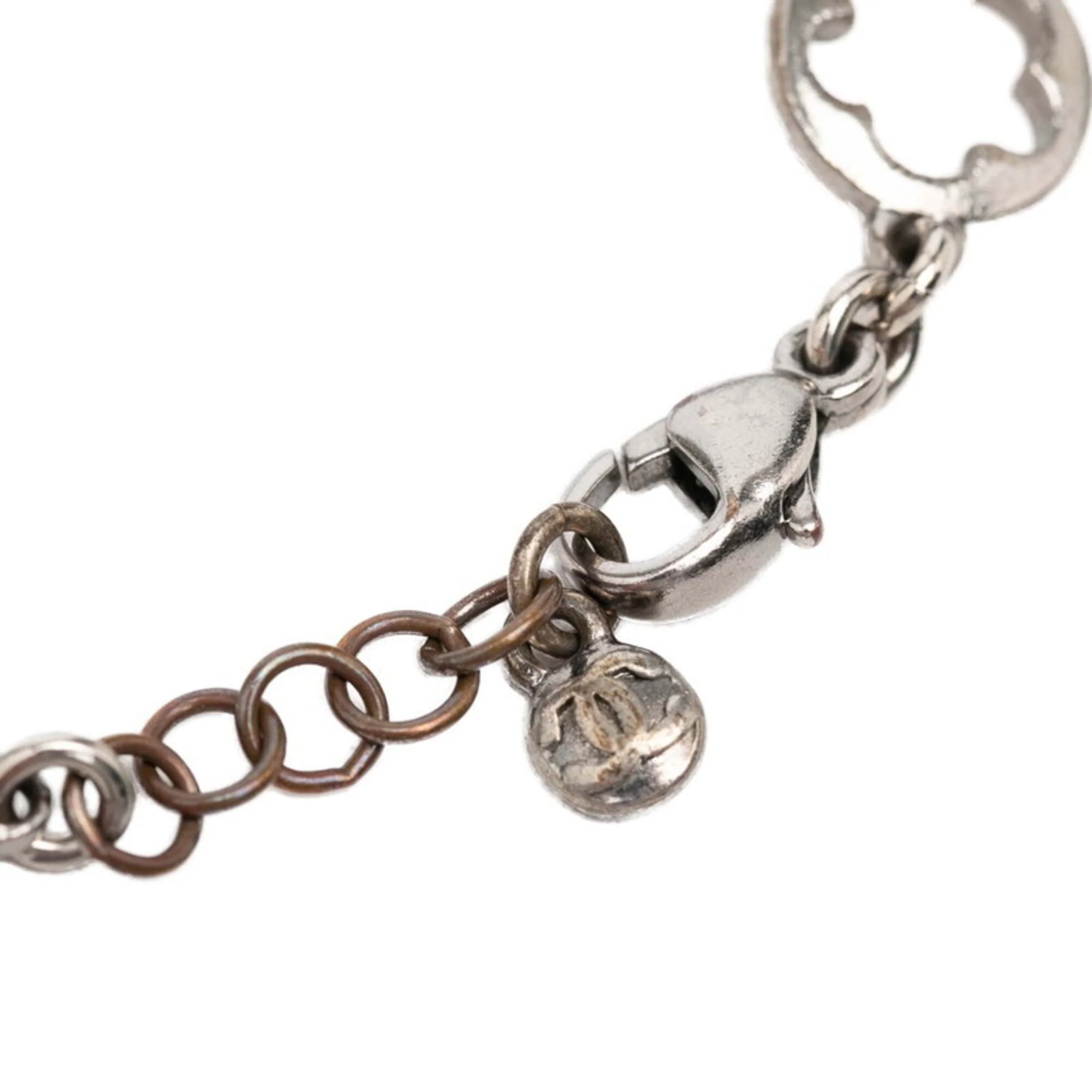 CC Logo Bracelet Silver-Tone Metal - Image 4