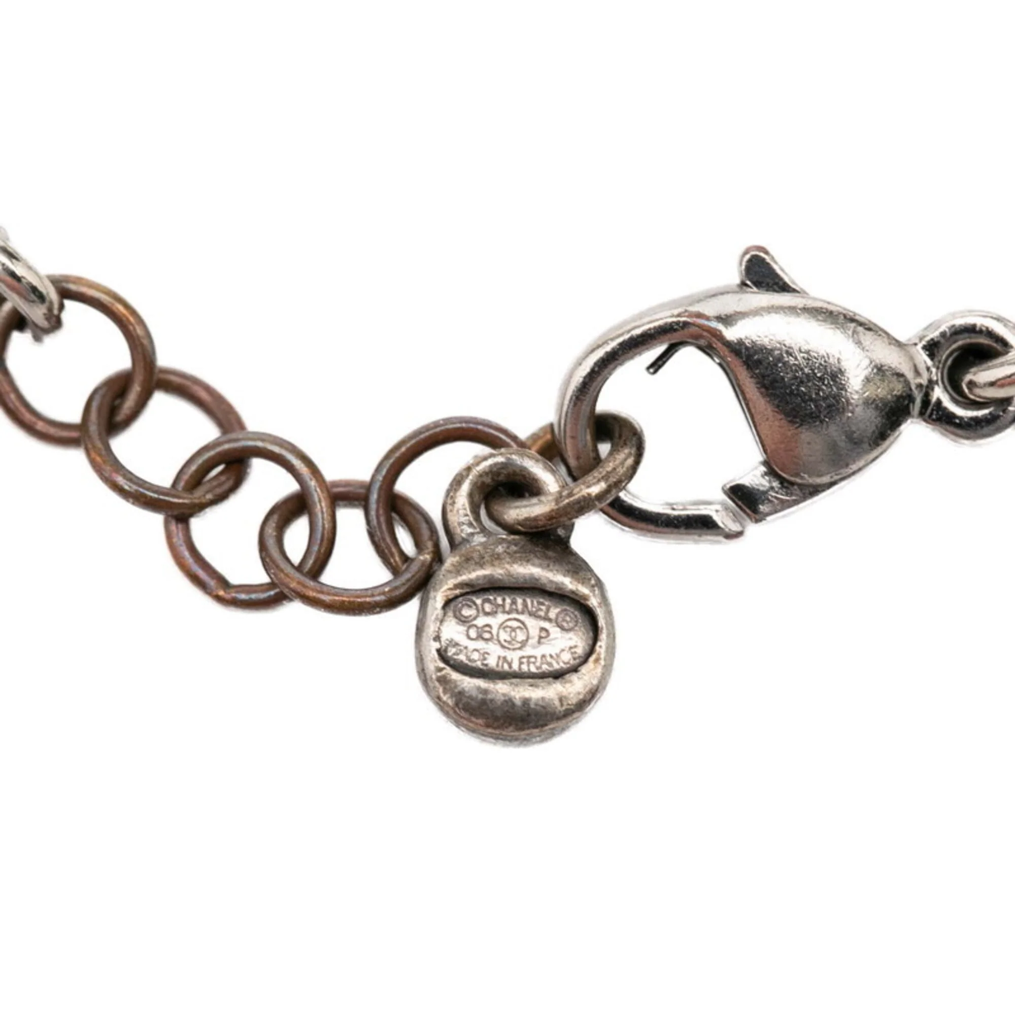 CC Logo Bracelet Silver-Tone Metal - Image 5