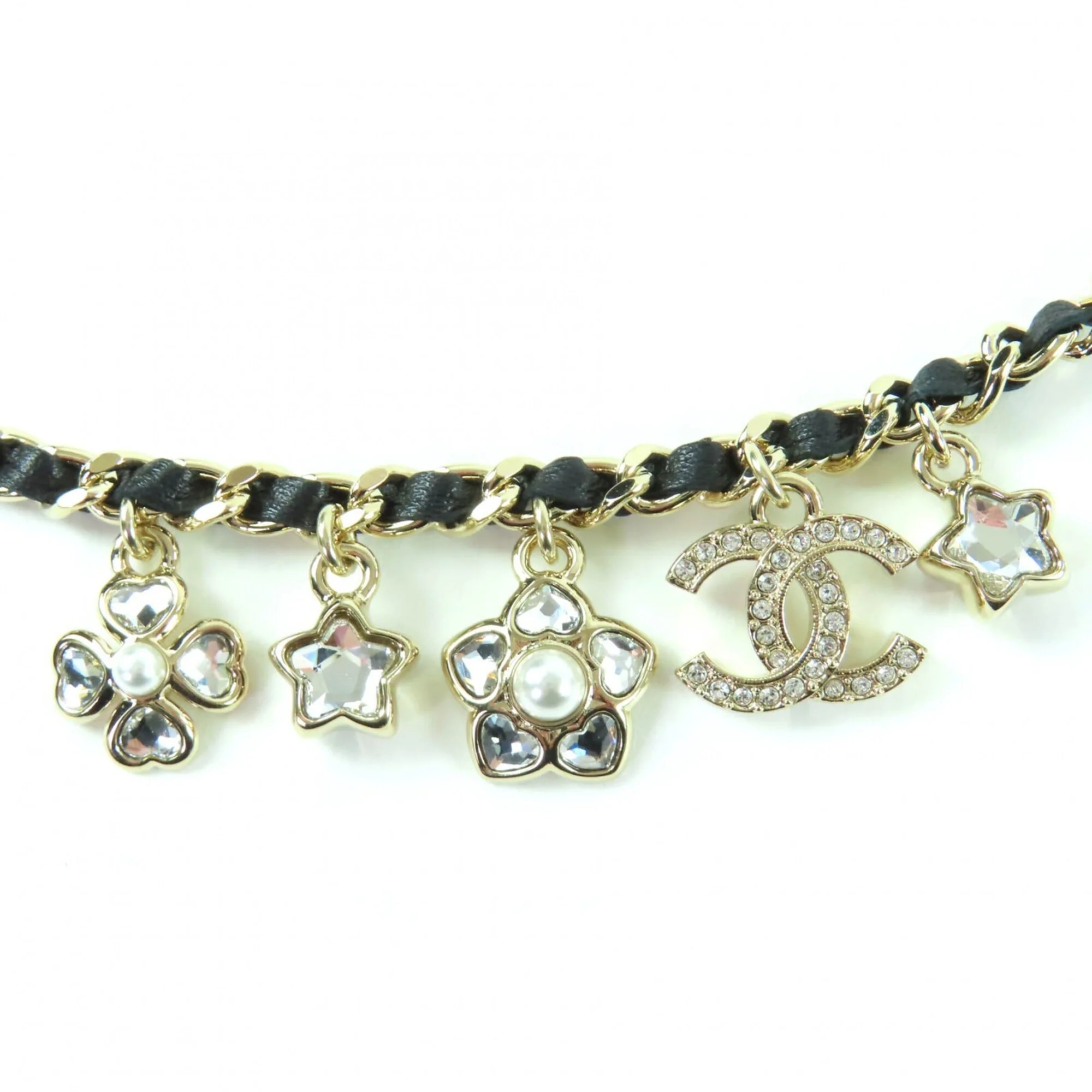 CC Logo Chain Star Bracelet Gold-Tone Metal - Image 2