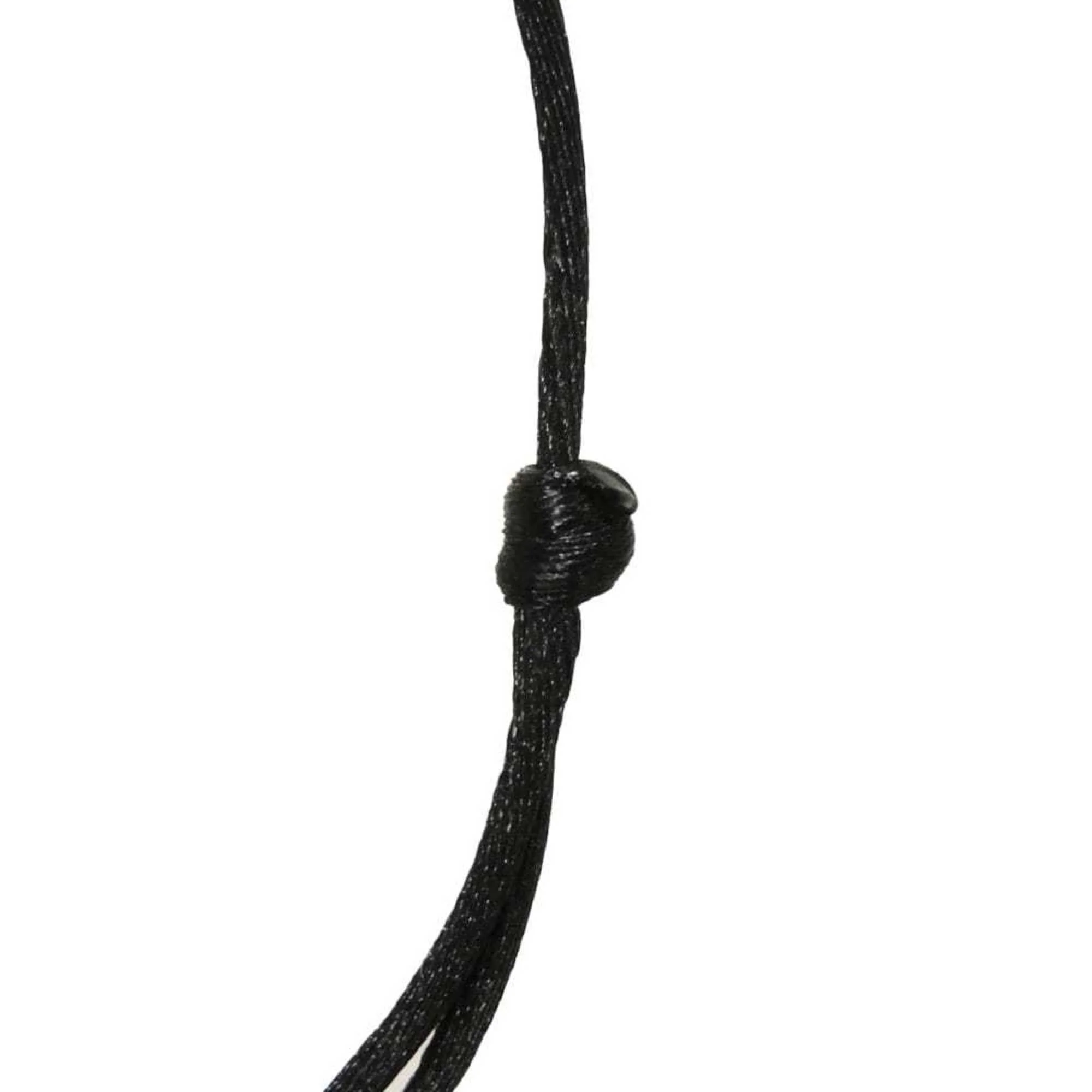 Bracelet Cord Black and Ivory Artificial Pearl Dice Cube Medallion - Image 7