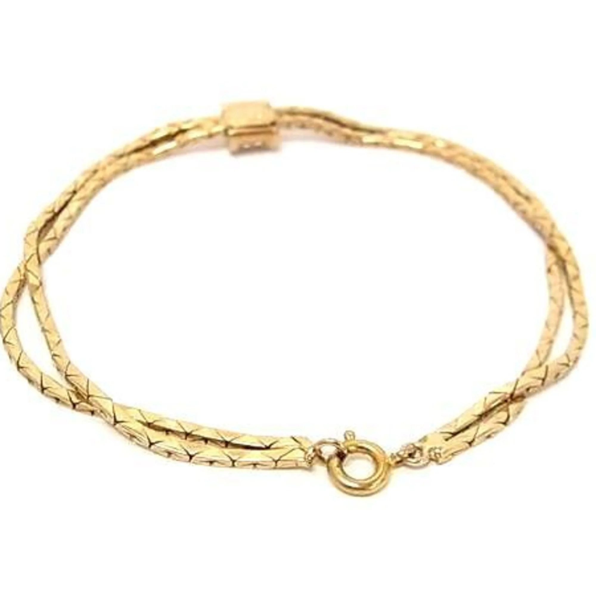 Bracelet Gold Metal with Rhinestone - Image 3