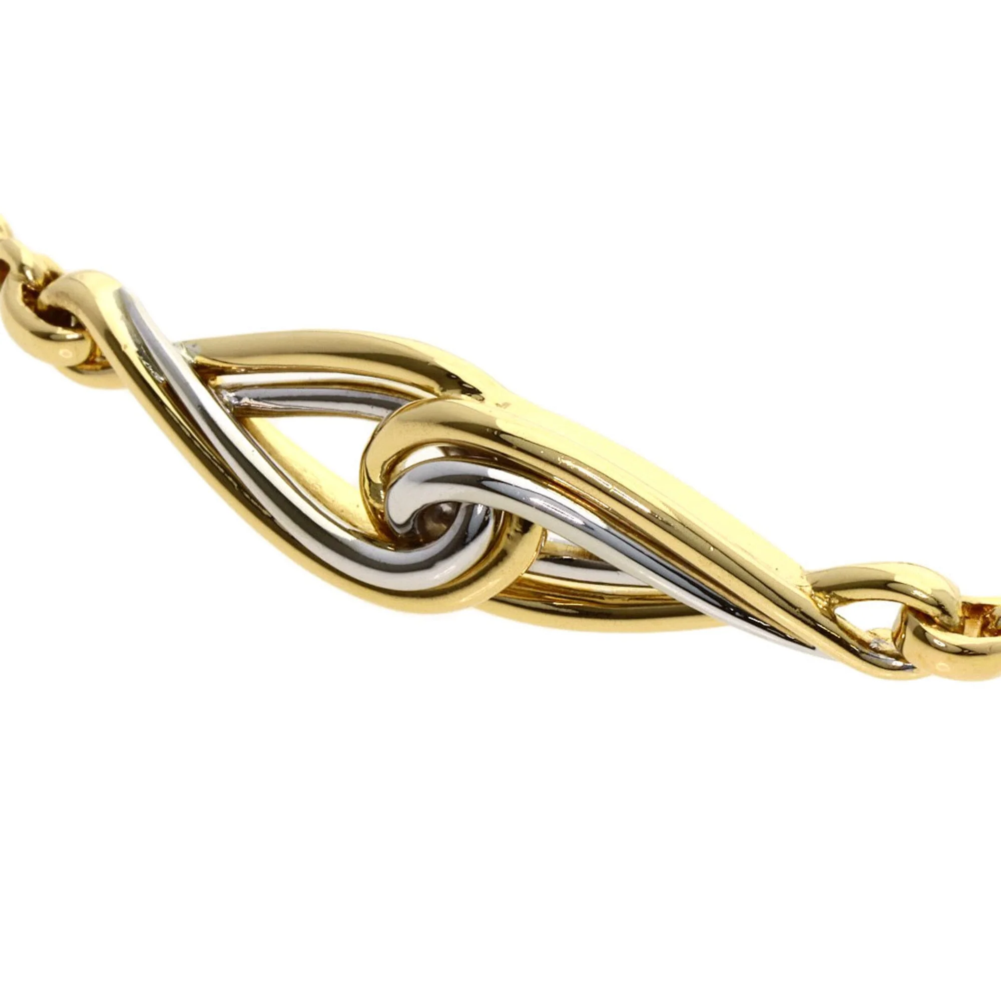 Twist Motif Bracelet 18K White Gold and 18K Yellow Gold - Image 2