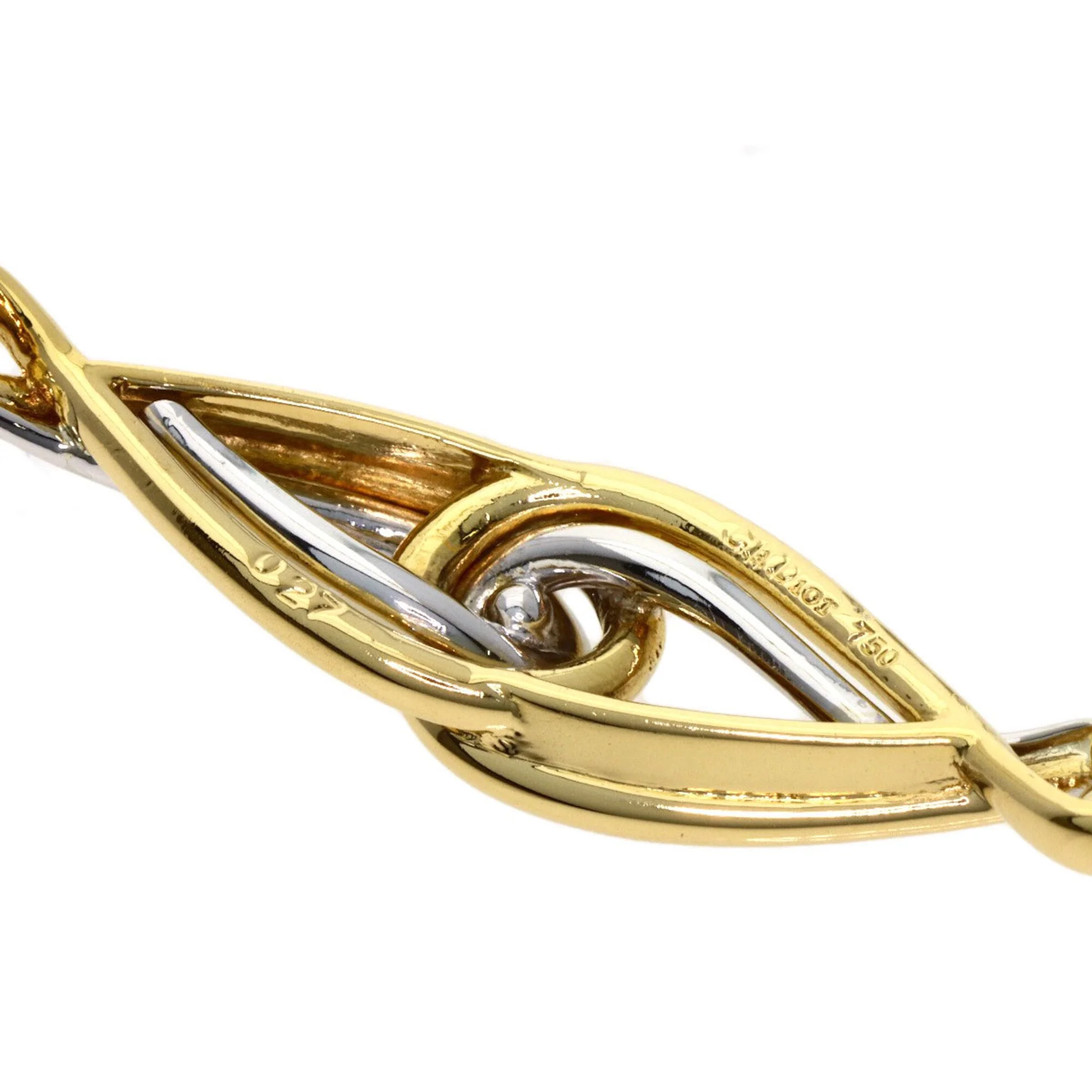 Twist Motif Bracelet 18K White Gold and 18K Yellow Gold - Image 6