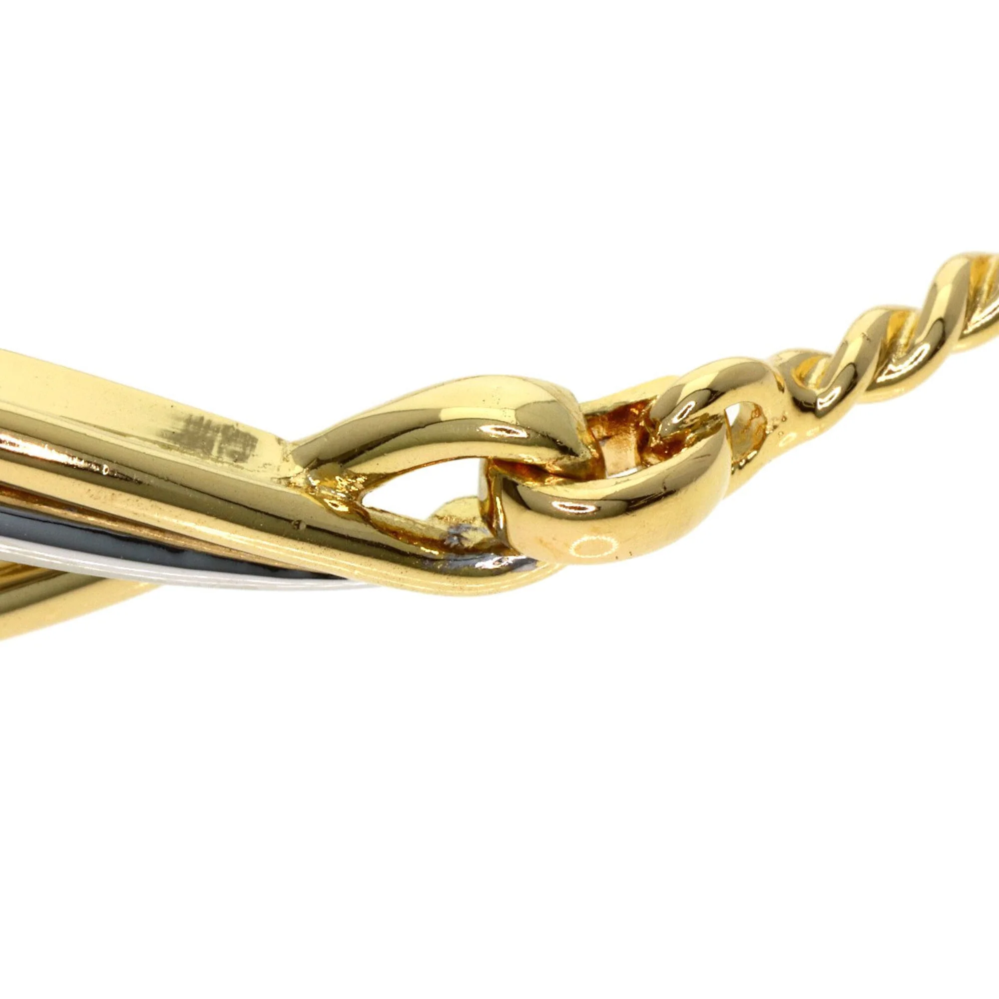 Twist Motif Bracelet 18K White Gold and 18K Yellow Gold - Image 9