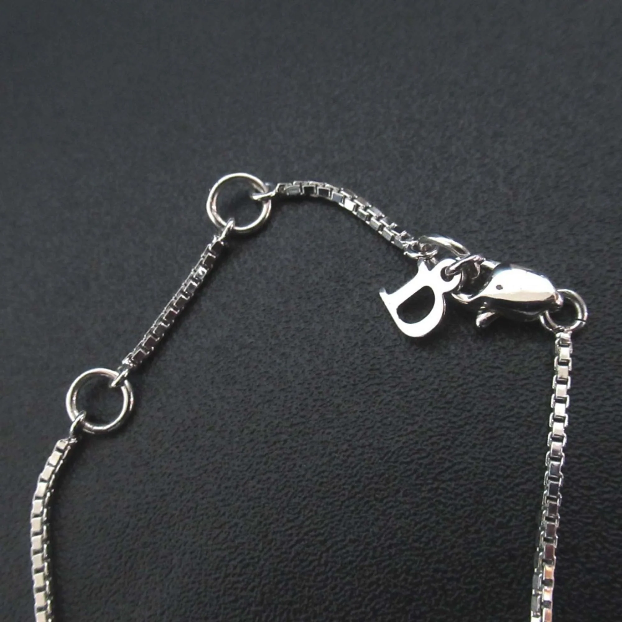 Vintage Dog Tag Bracelet Silver - Image 4