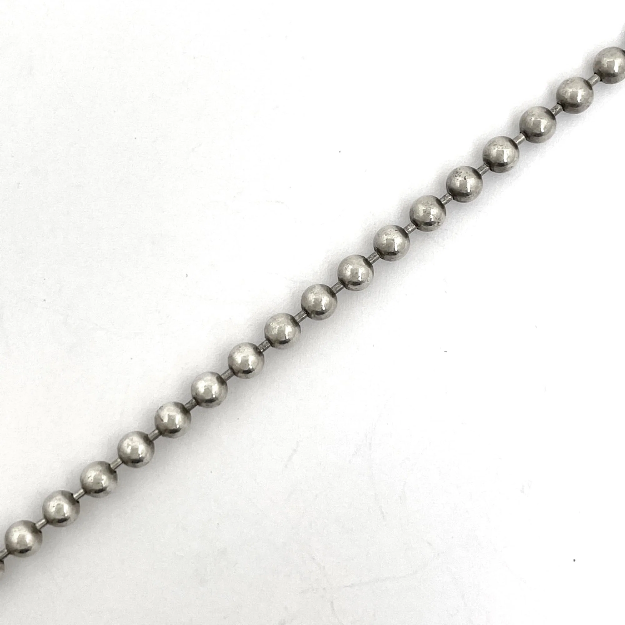 Ball Chain Heart Charm Bracelet Sterling Silver - Image 2