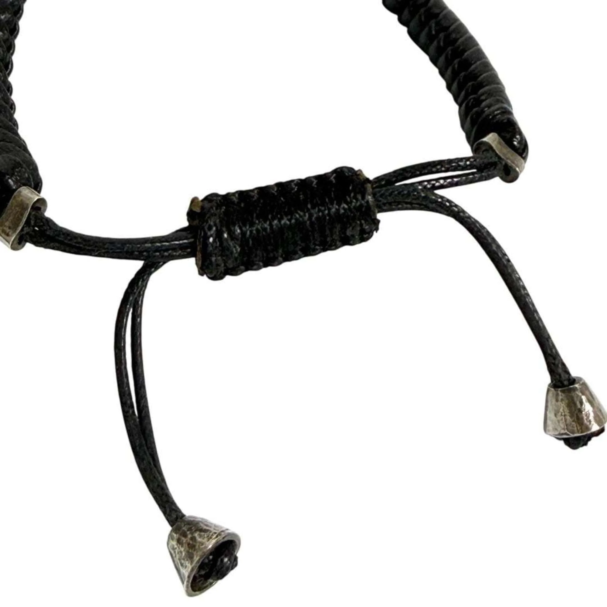Coin Bracelet Leather and Sterling Silver - Image 6