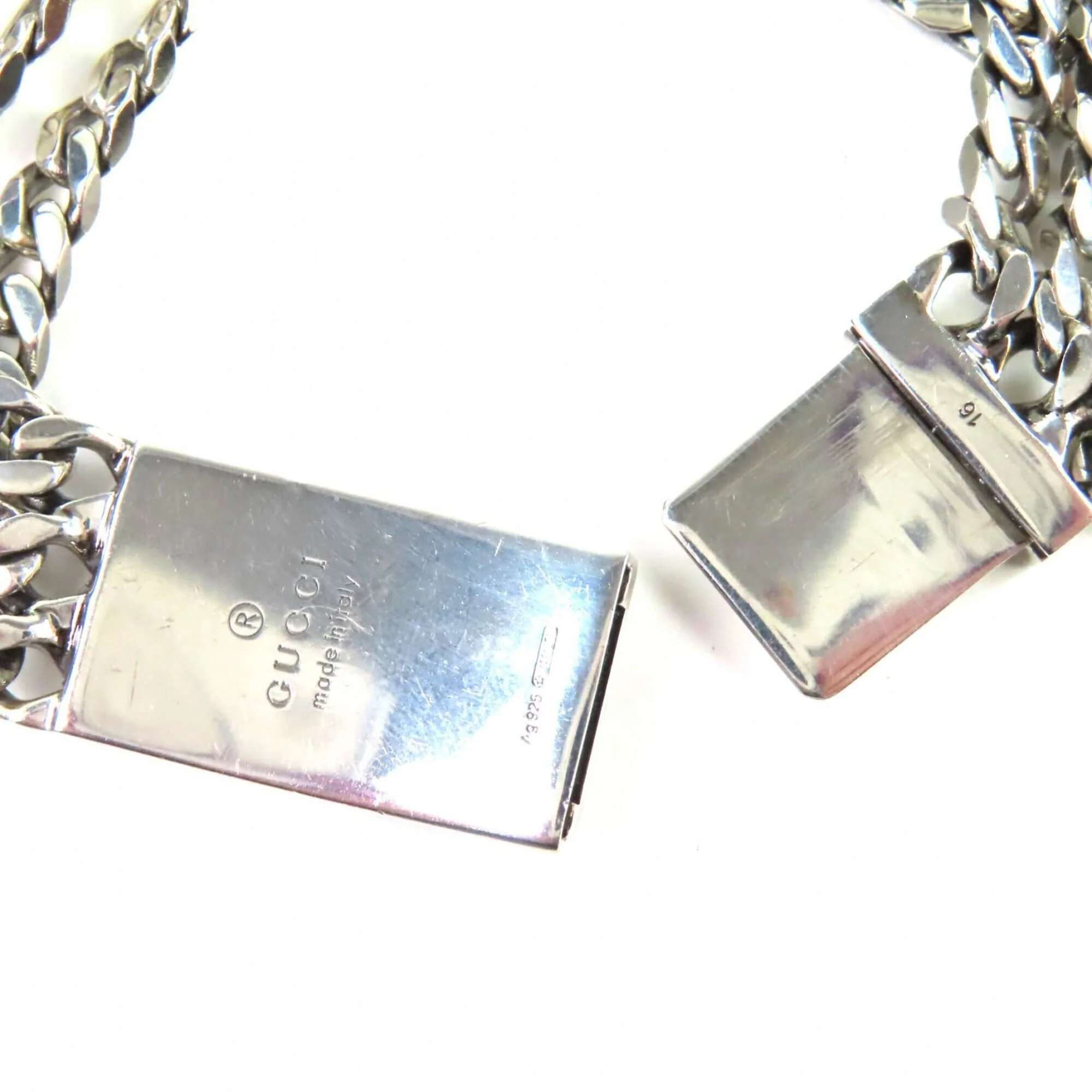 GG Pattern Triple Chain Bracelet Sterling Silver - Image 5