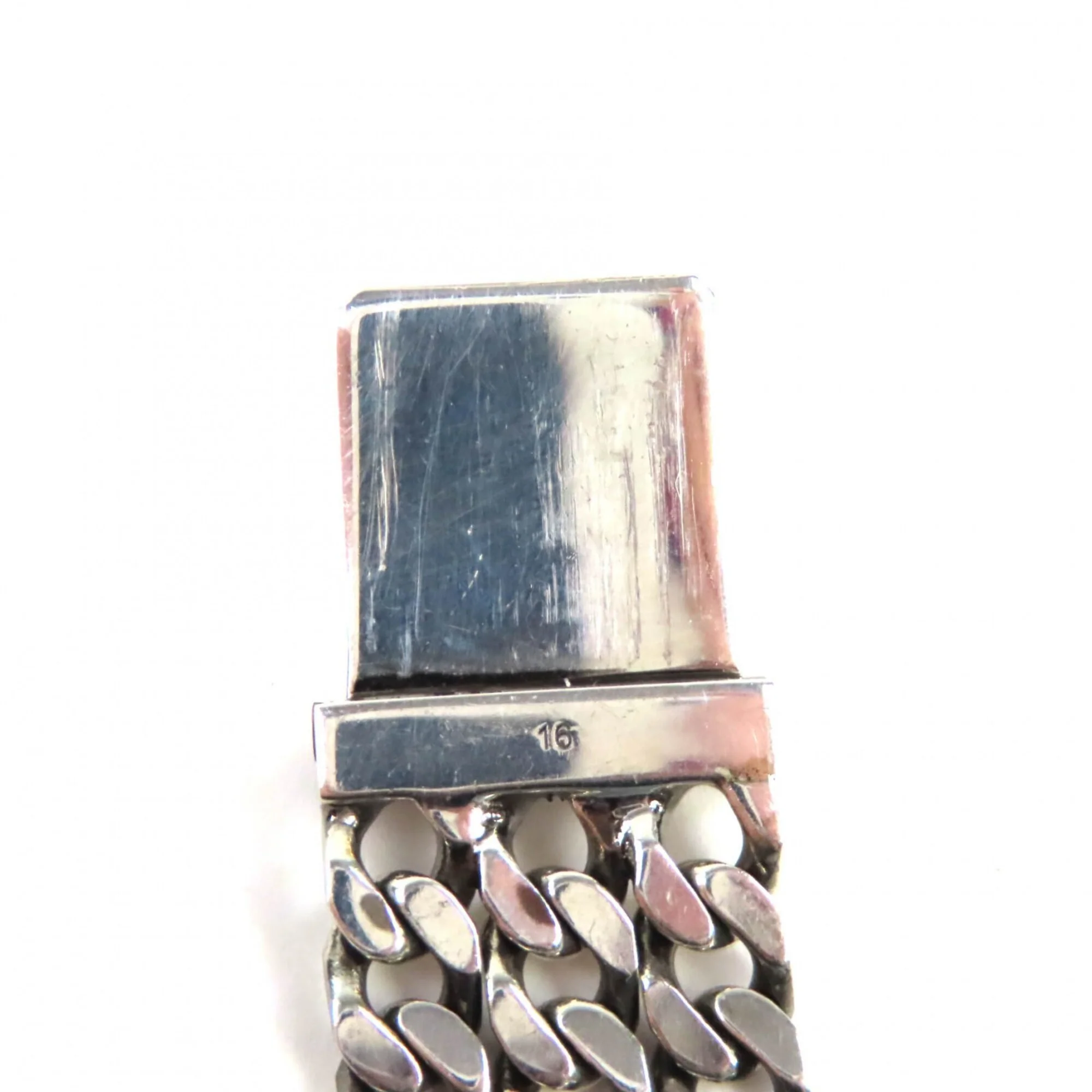 GG Pattern Triple Chain Bracelet Sterling Silver - Image 7