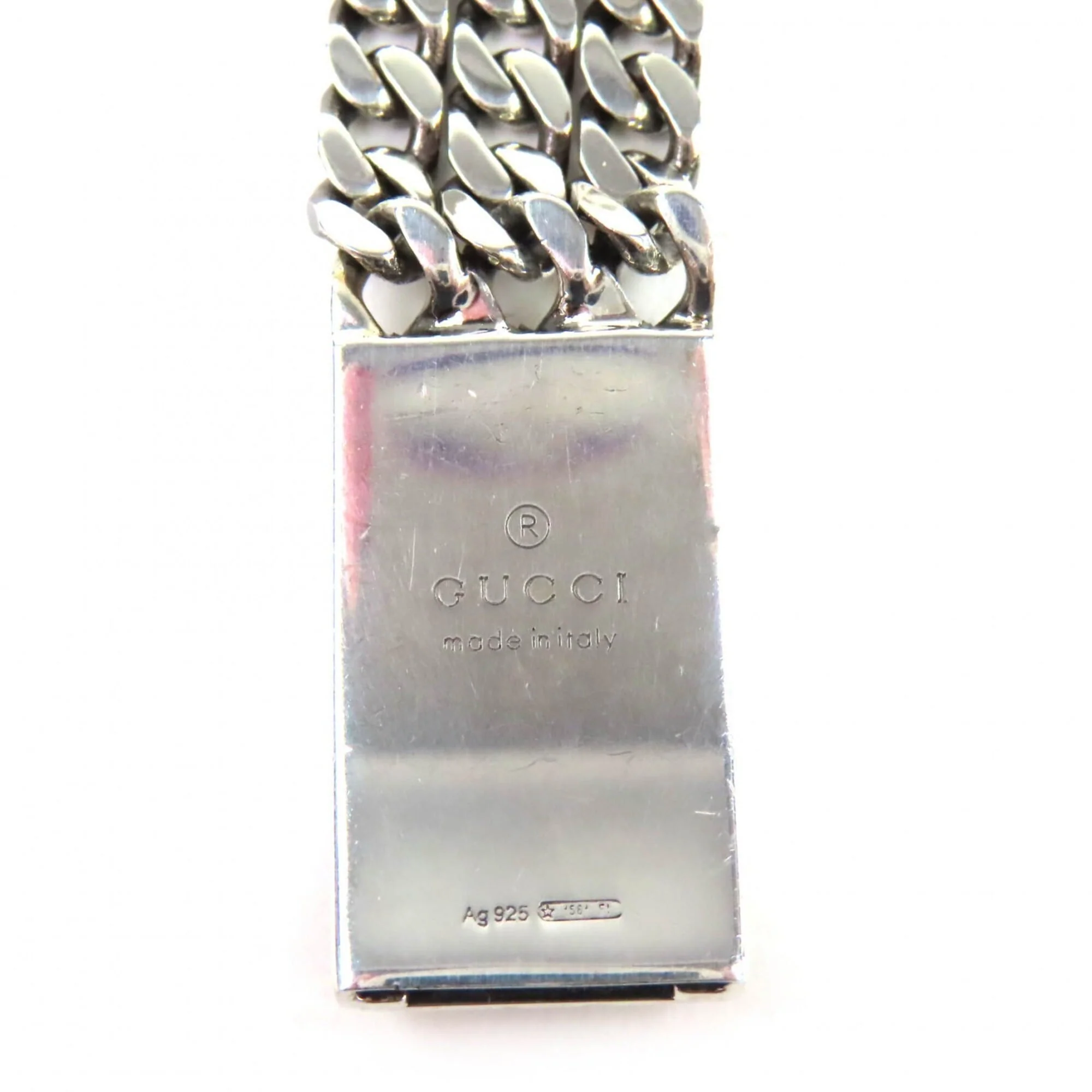 GG Pattern Triple Chain Bracelet Sterling Silver - Image 8
