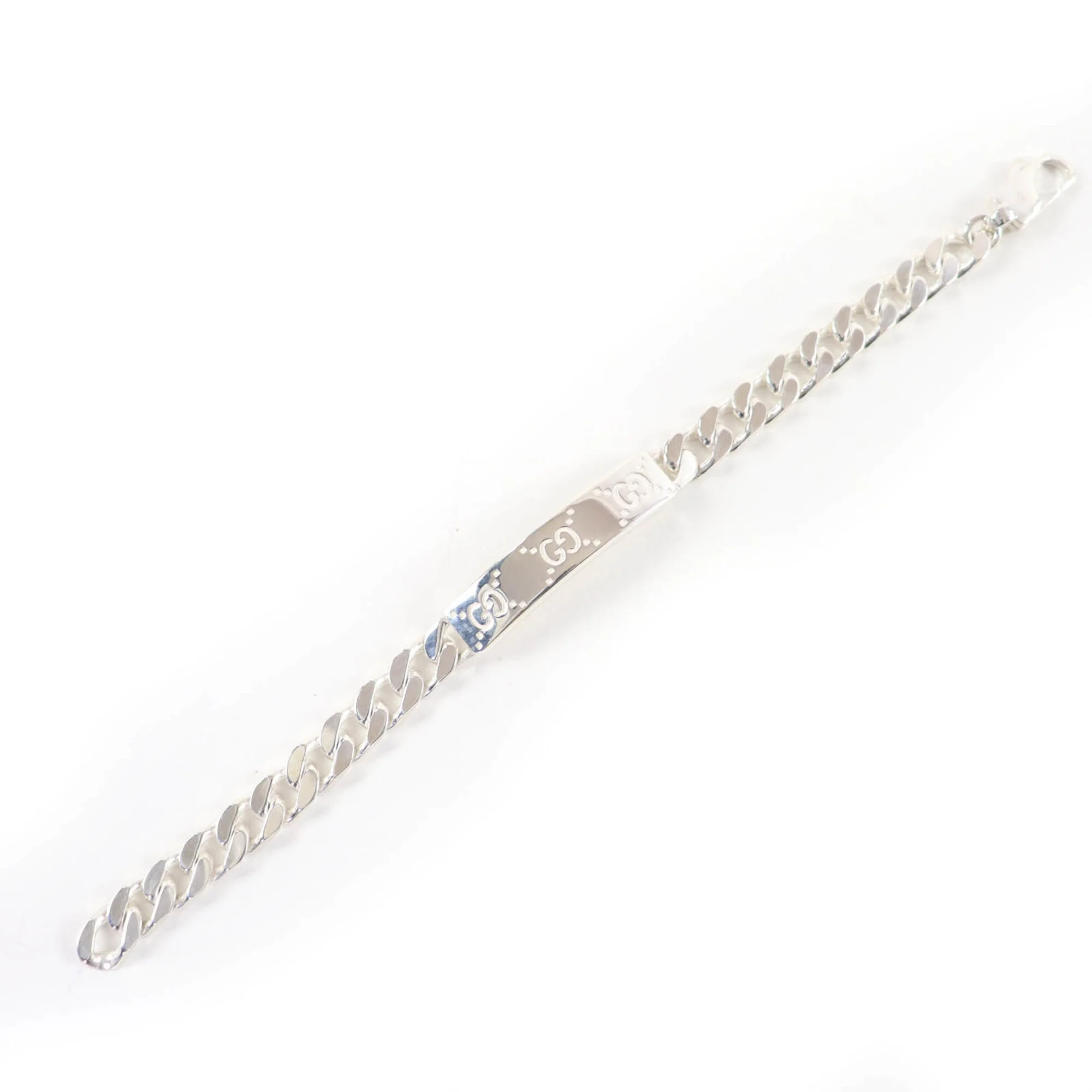 Signature GG Bracelet Sterling Silver Size 16 - Image 4
