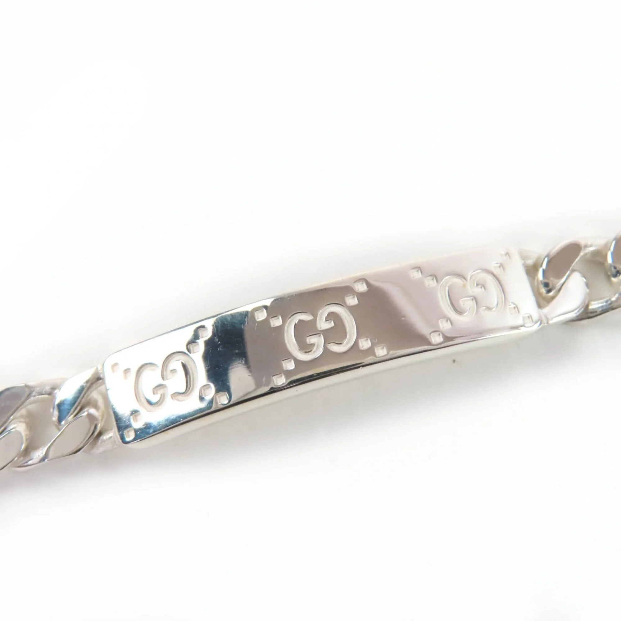 Signature GG Bracelet Sterling Silver Size 16 - Image 5