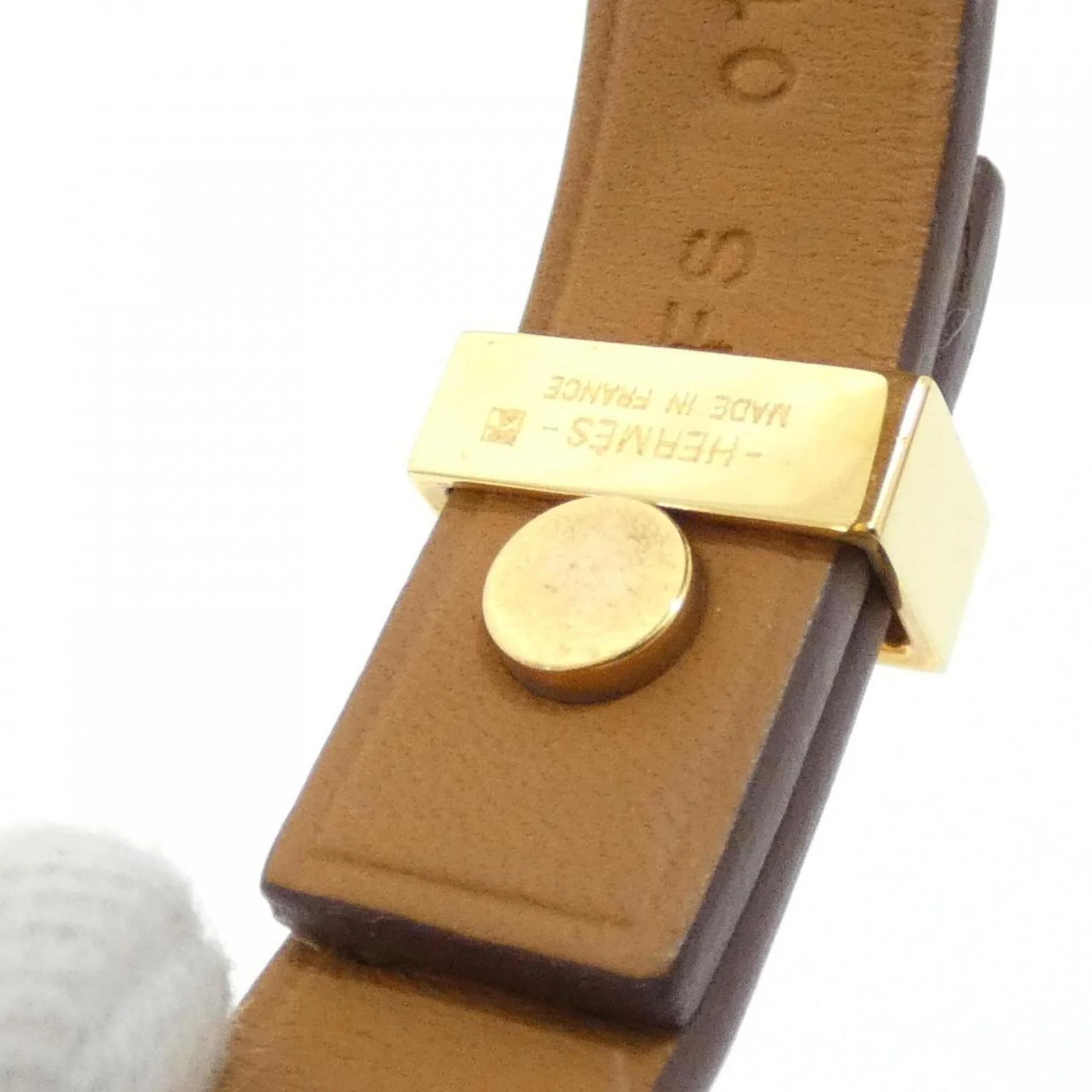 Az De Coeur Bracelet Swift Leather Gold - Image 7