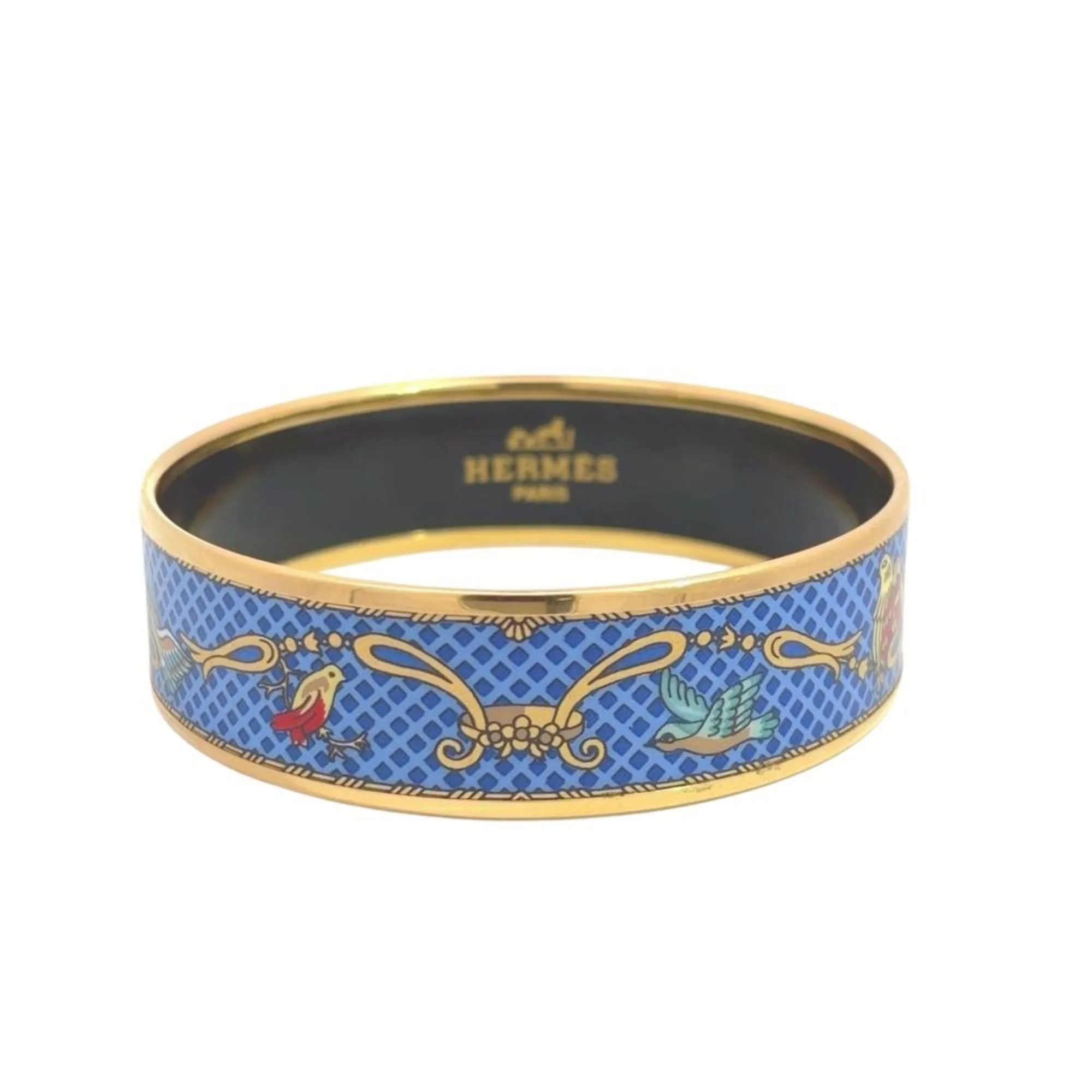 Bracelet CloisonnŽ and Enamel Blue and Gold