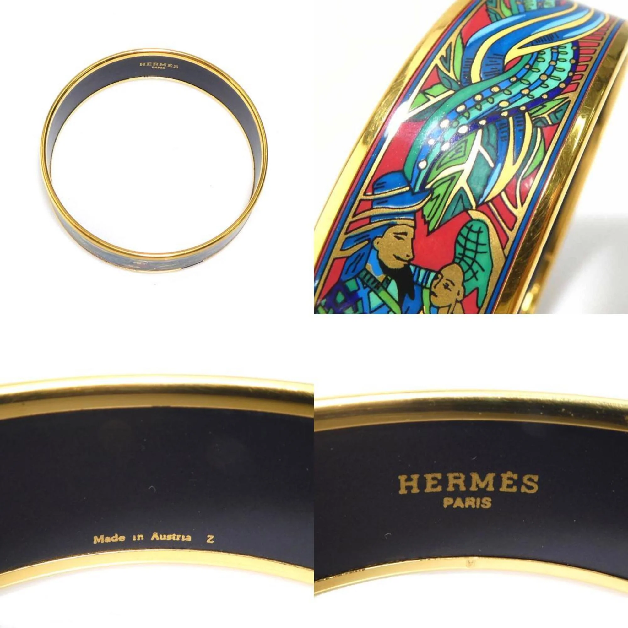 Bracelet Enamel and Metal Gold Multi-color - Image 5