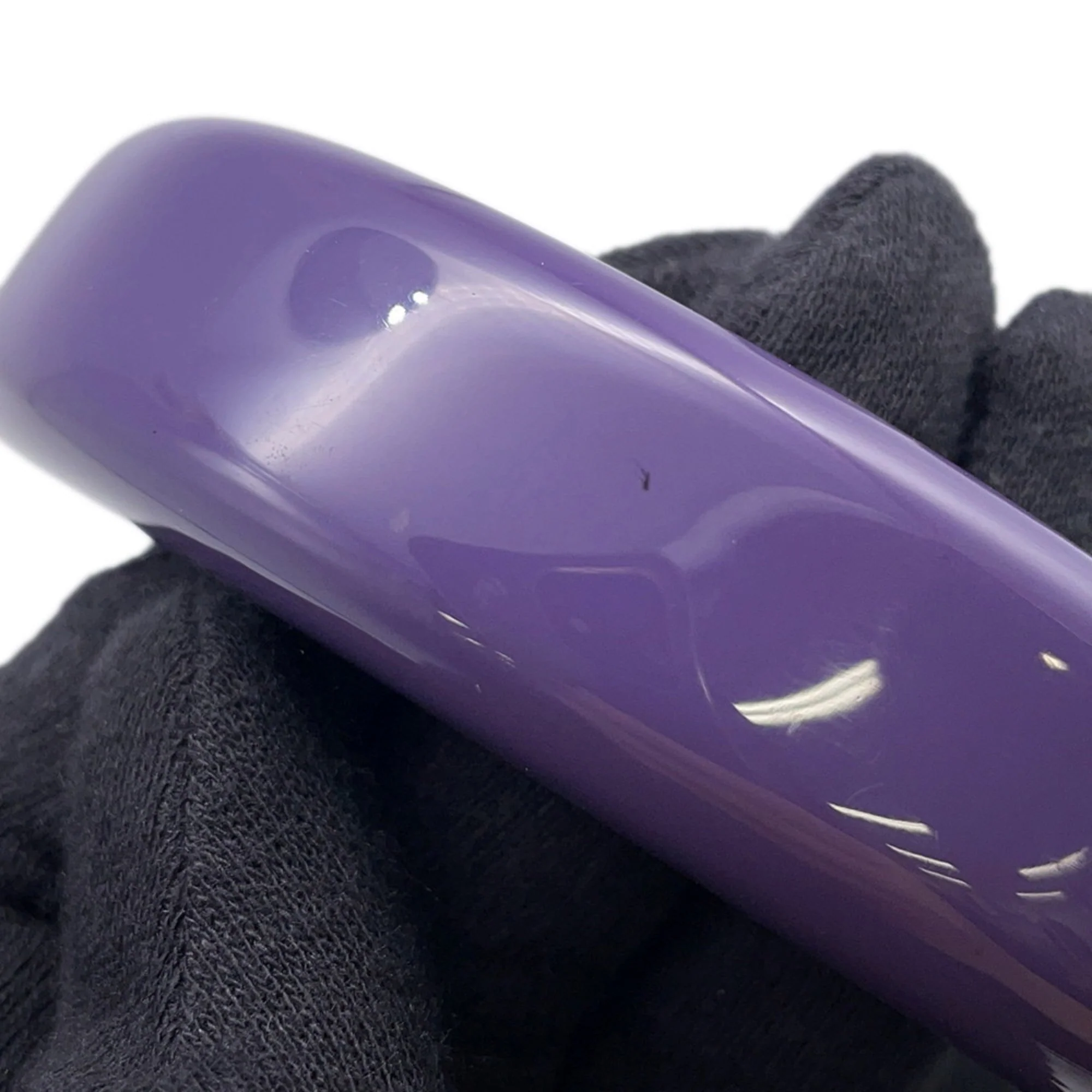 Bracelet Lacquer and Wood Green Purple - Image 9