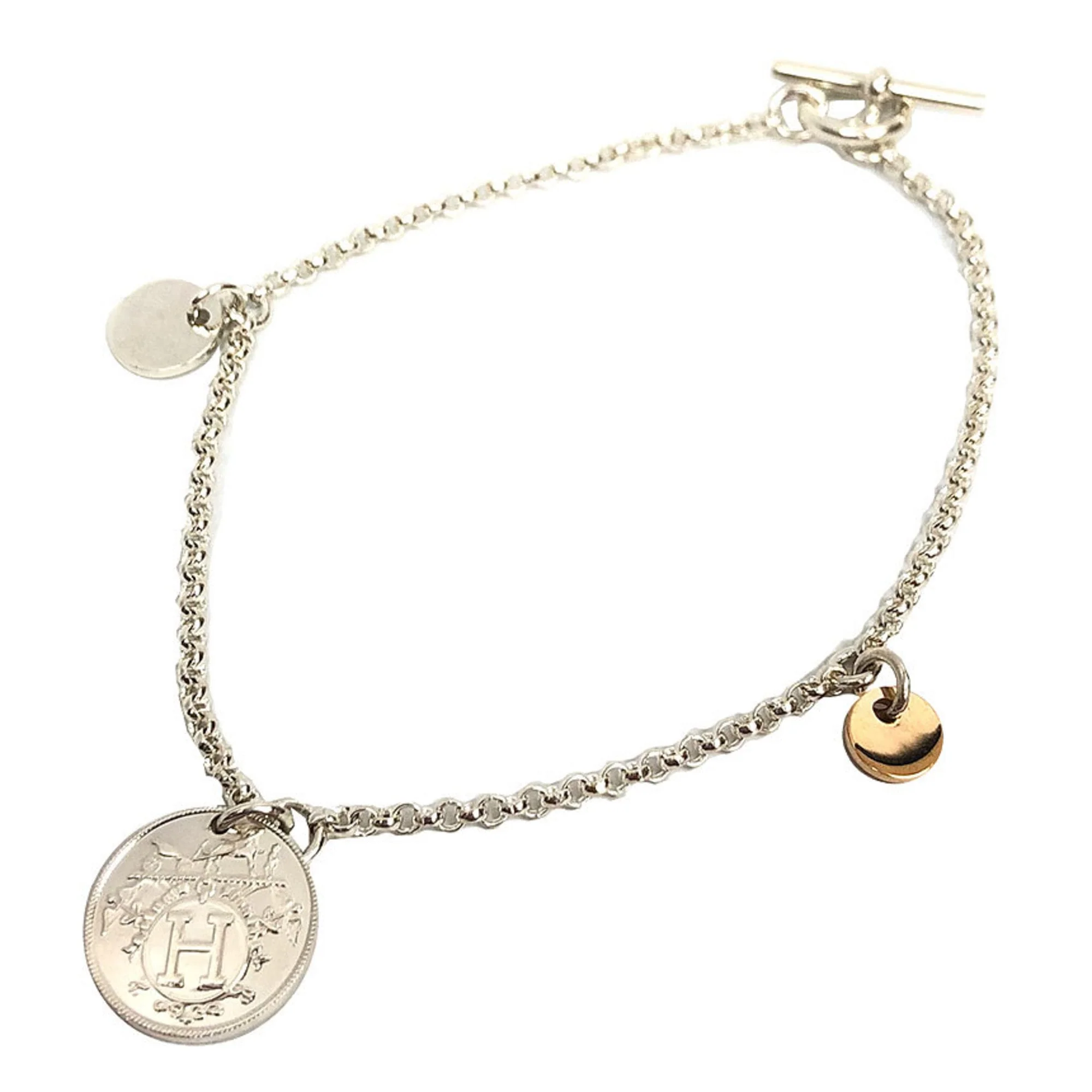 Charm Bracelet 18K Rose Gold and Sterling Silver