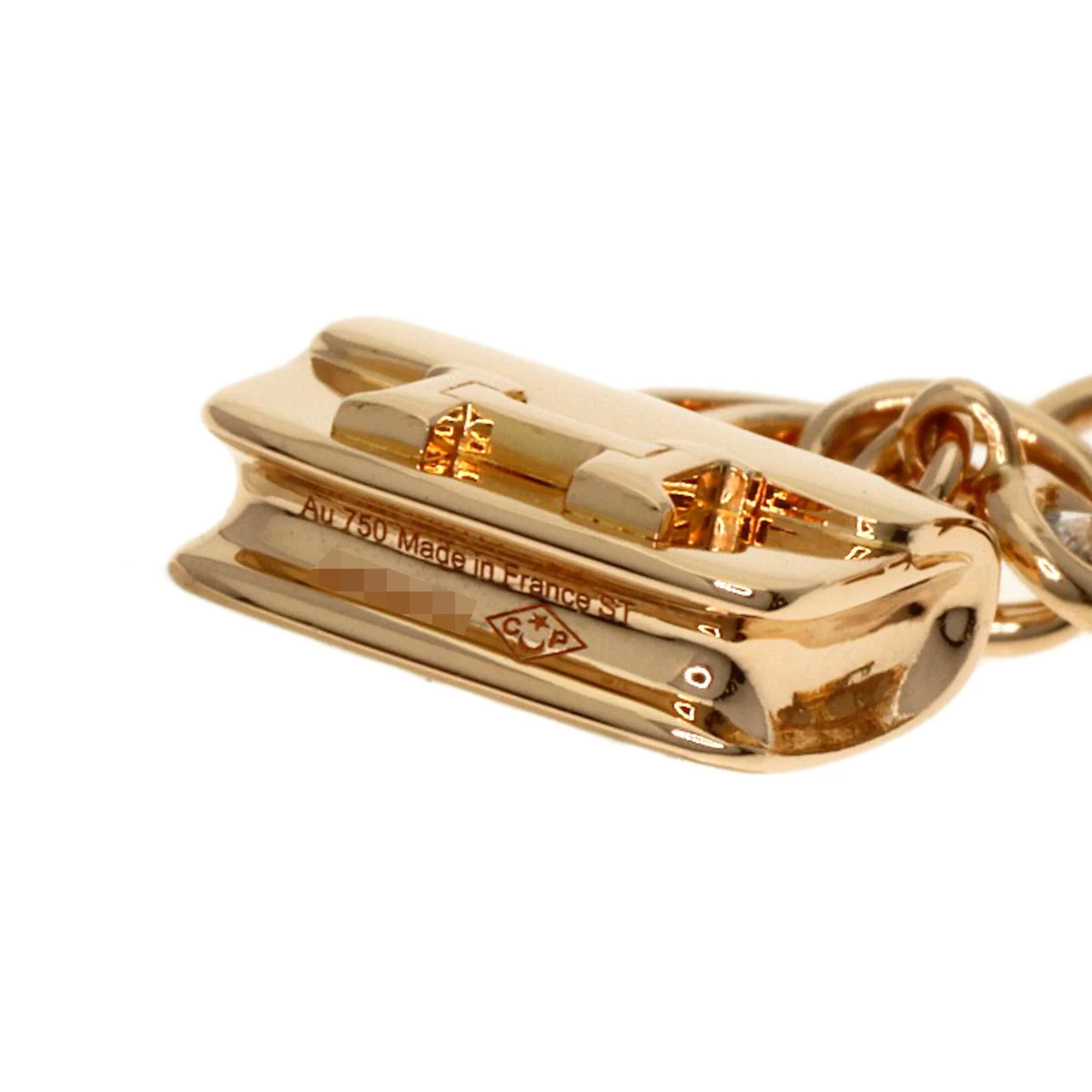 Charm Bracelet 18K Rose Gold with Diamond - Image 4