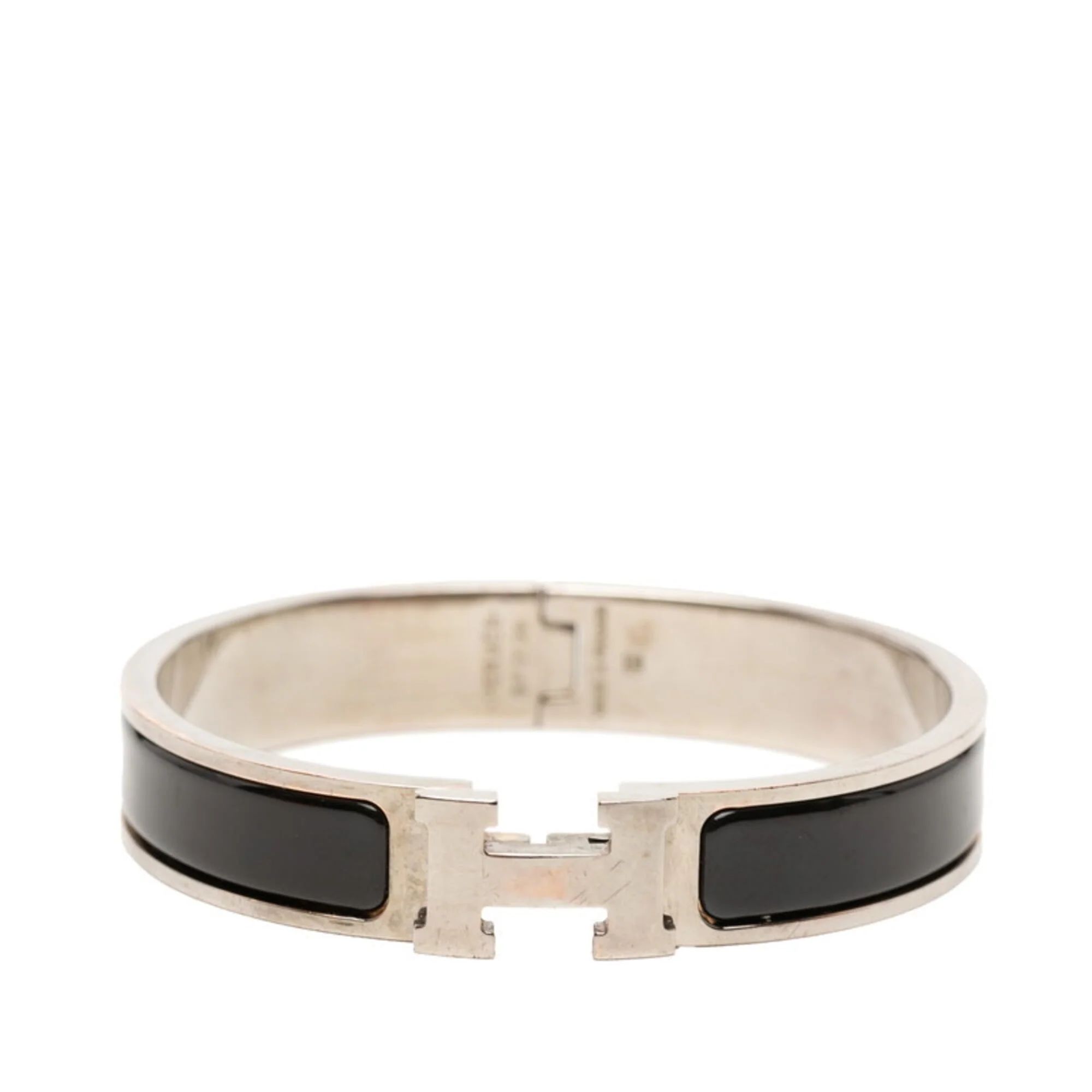 Clic Bracelet Metal Black and Silver