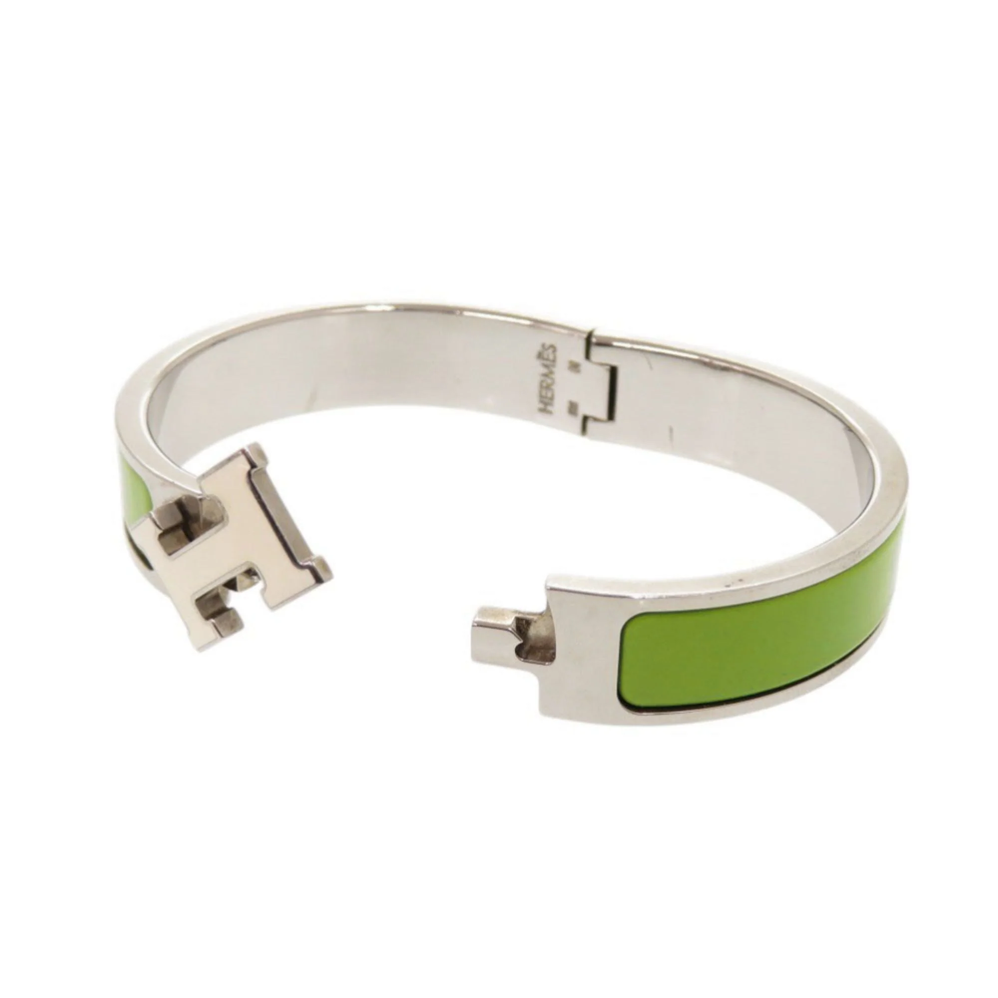 Clic Bracelet Metal Green and Silver - Image 5