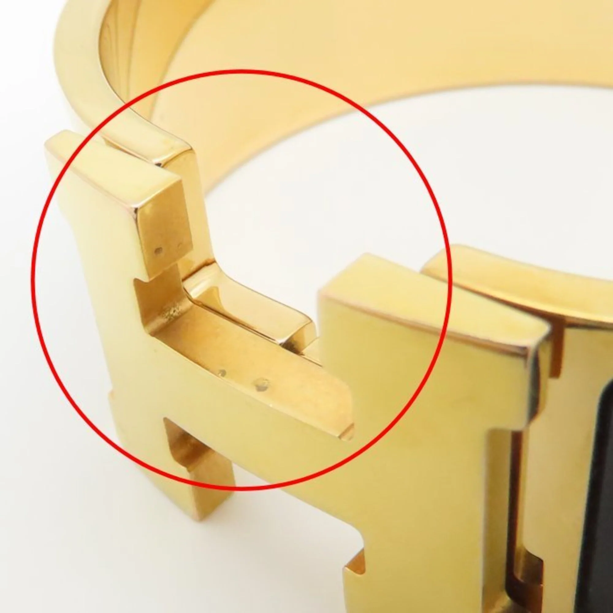 Clic Clac Bracelet Black Enamel and Gold Large - Image 8