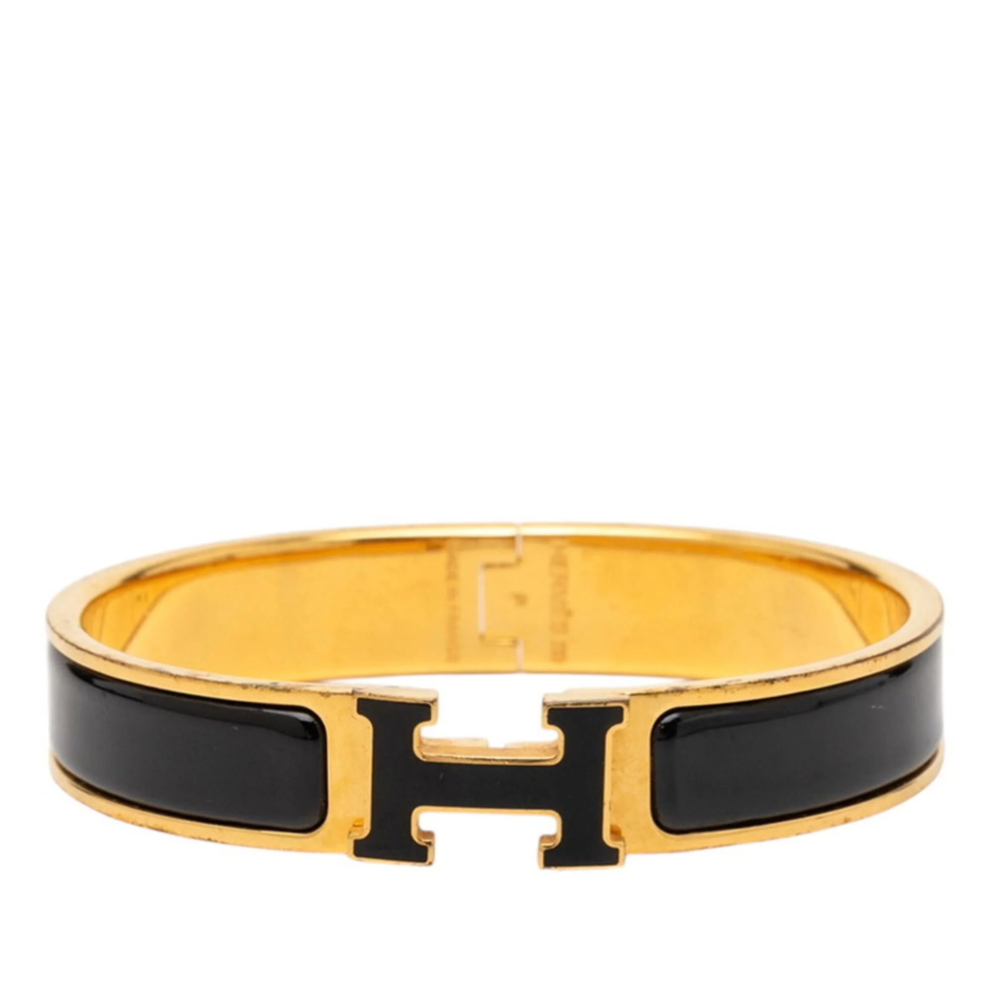 Click H Bracelet Black and Gold