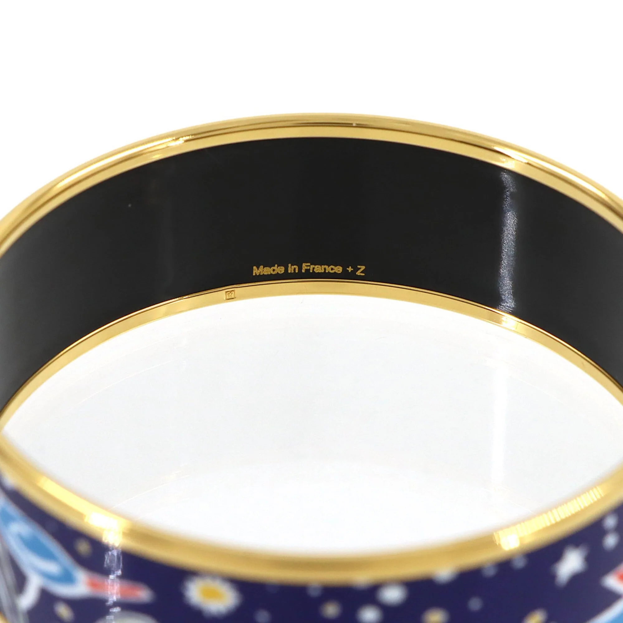 Email Bangle Bracelet Blue Gold Multi-Color Large - Image 4