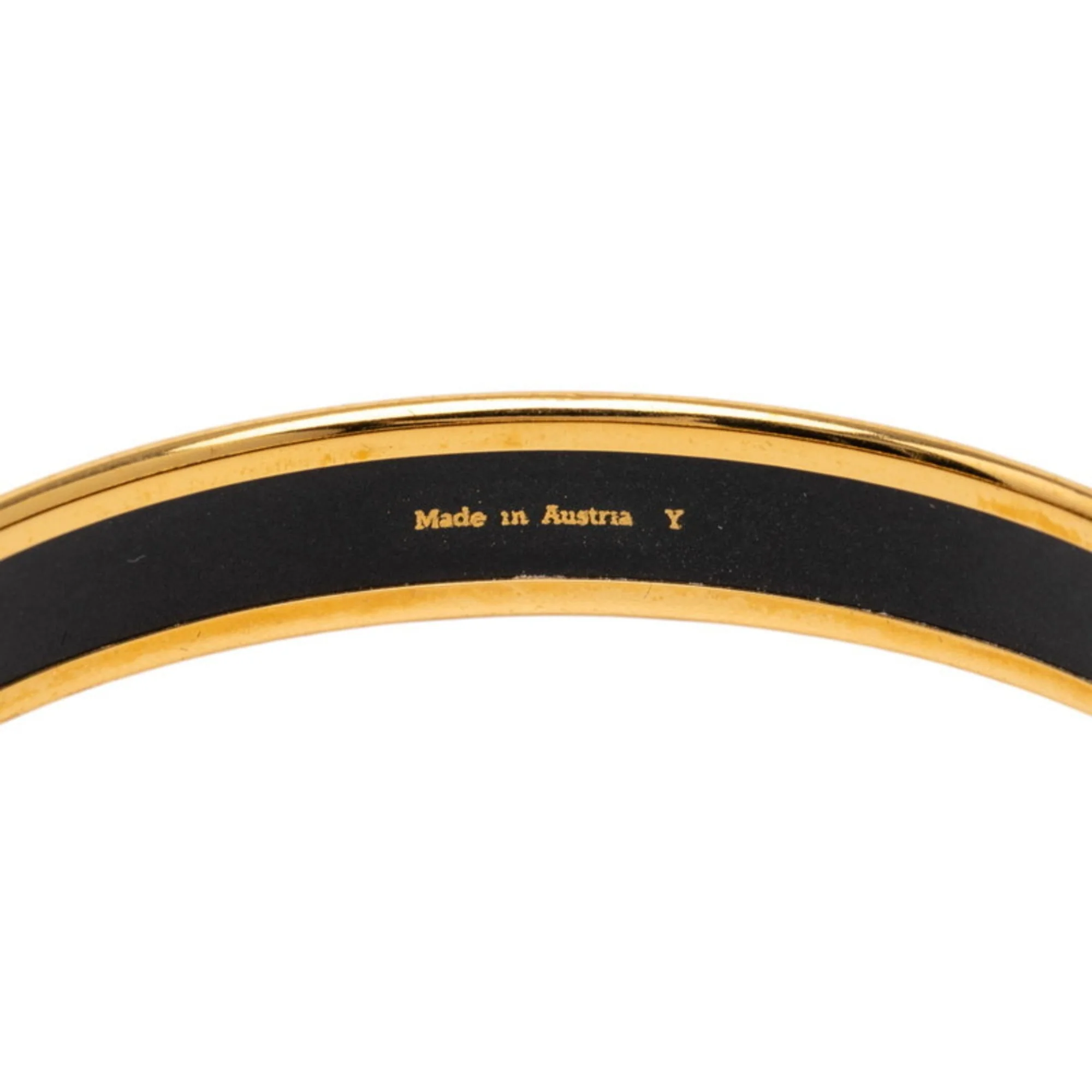 Emaille Bracelet Gold Plated and Black - Image 5