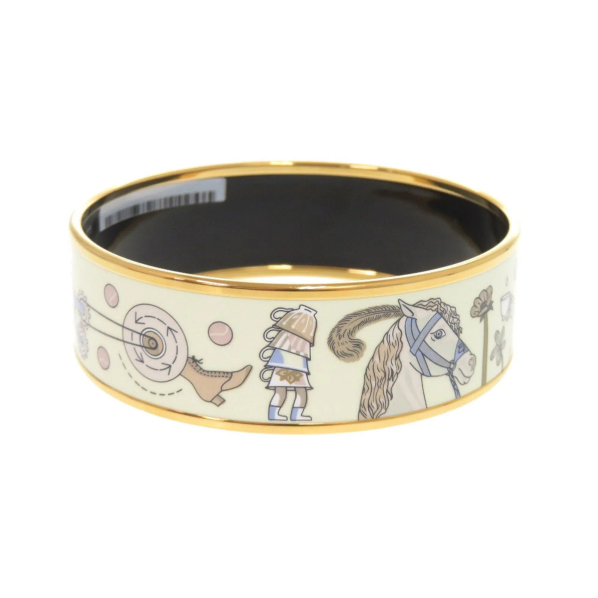 Enamel Bangle Bracelet Metal Multi Color - Image 4
