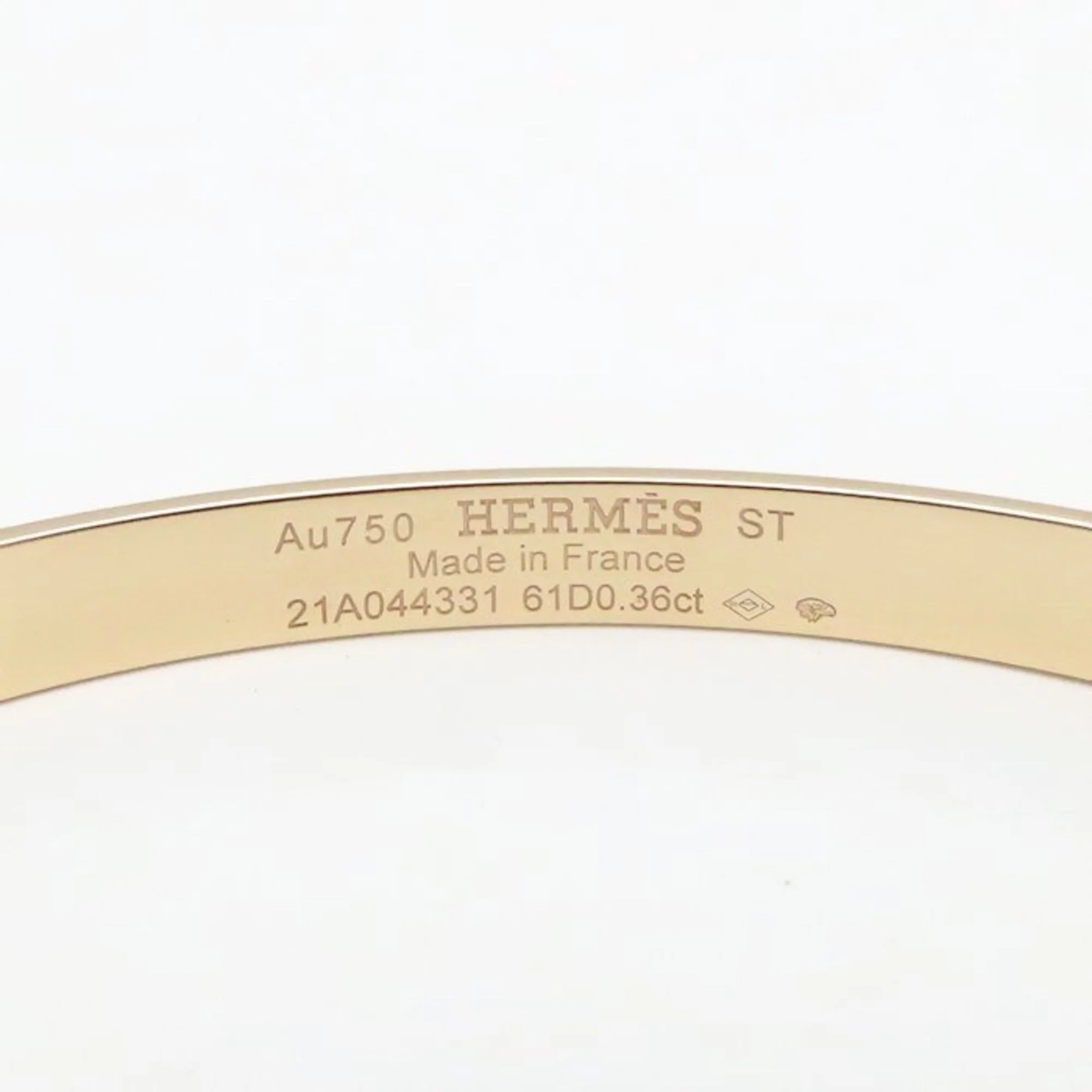 Kelly Bangle 18K Rose Gold Mini With Diamonds Bracelet - Image 5
