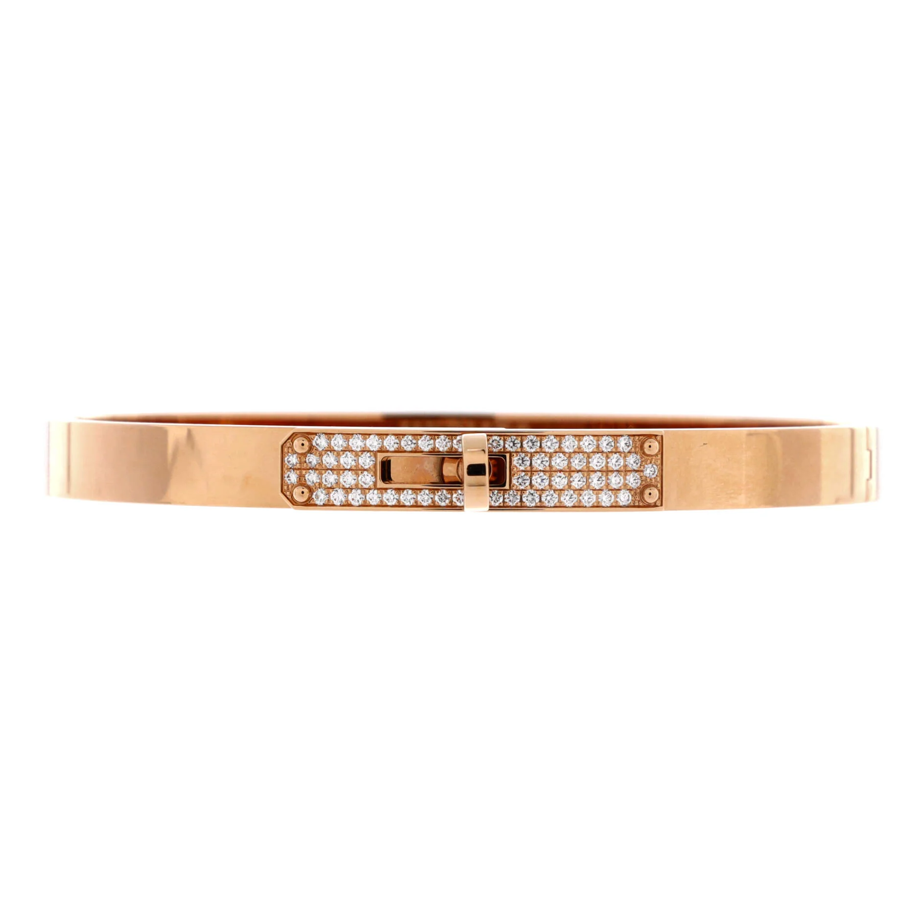 Kelly Bracelet 18K Rose Gold and Pave Diamonds Small