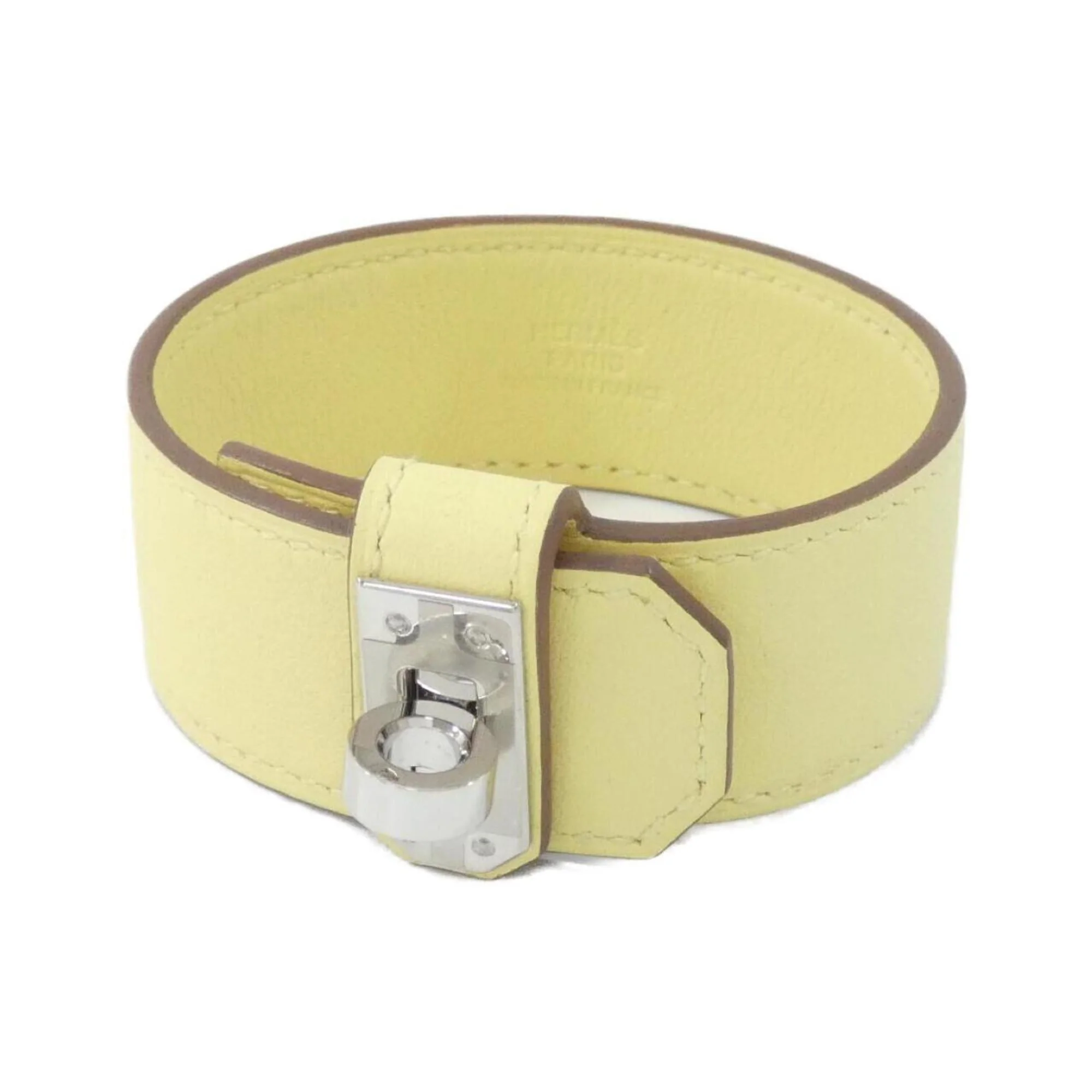 Kelly Twist Bracelet Swift Leather Silver Mini