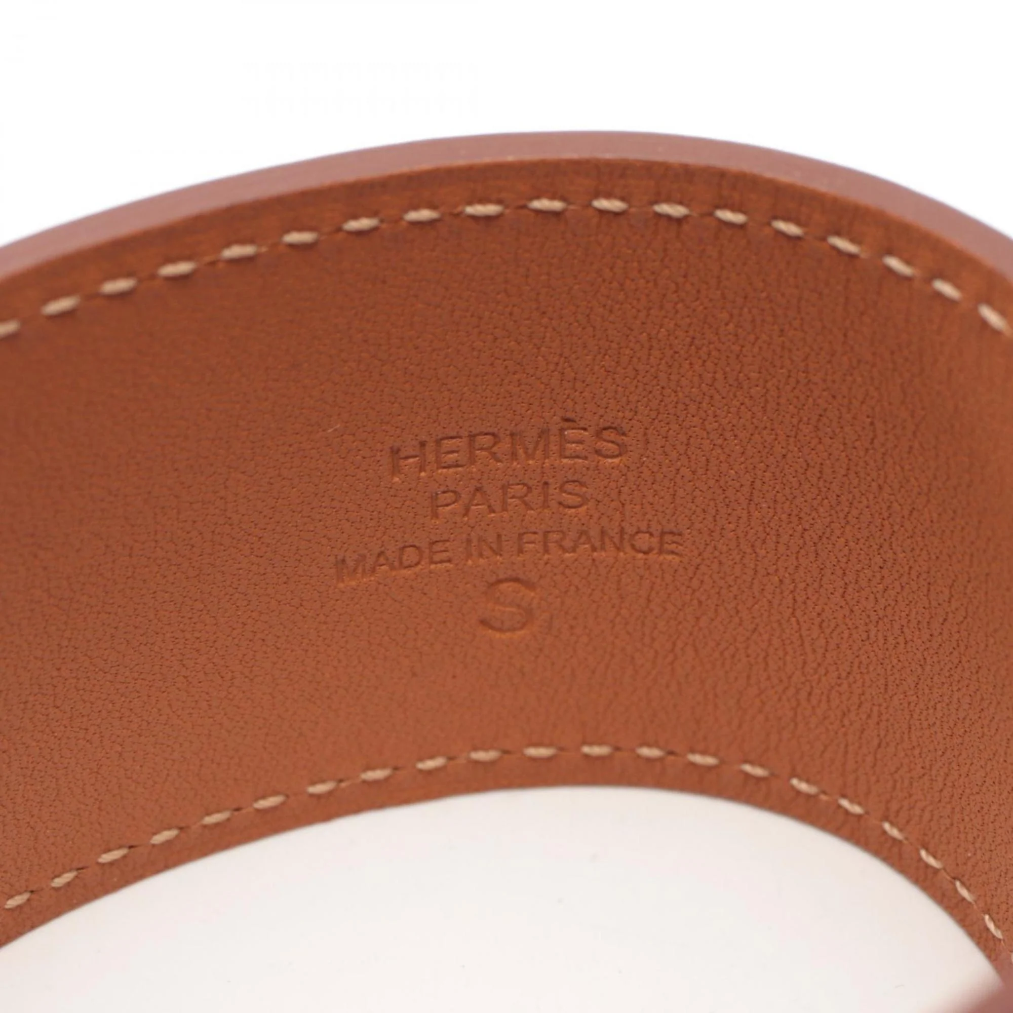 Leather Bangle Brown Bracelet - Image 4