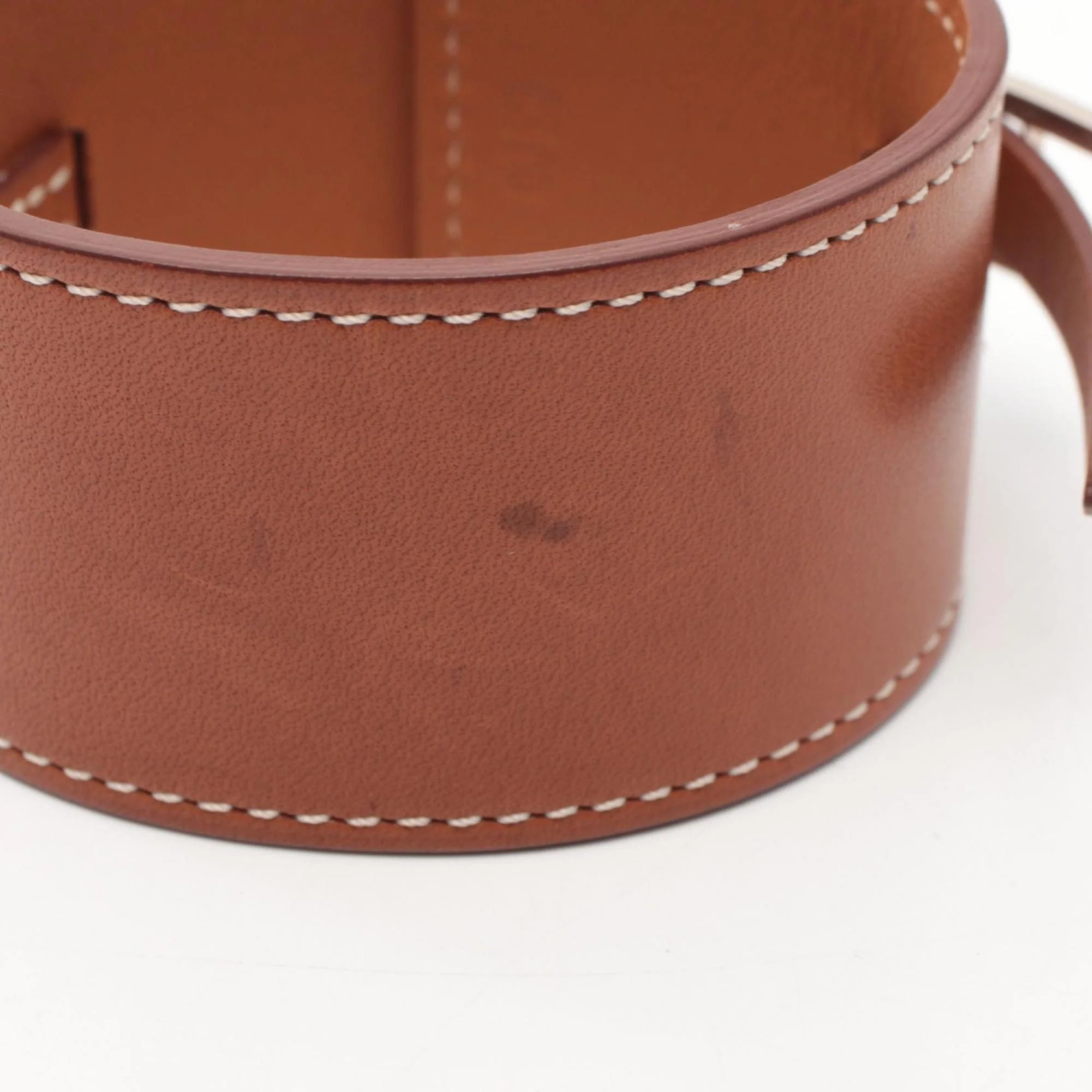 Leather Bangle Brown Bracelet - Image 7