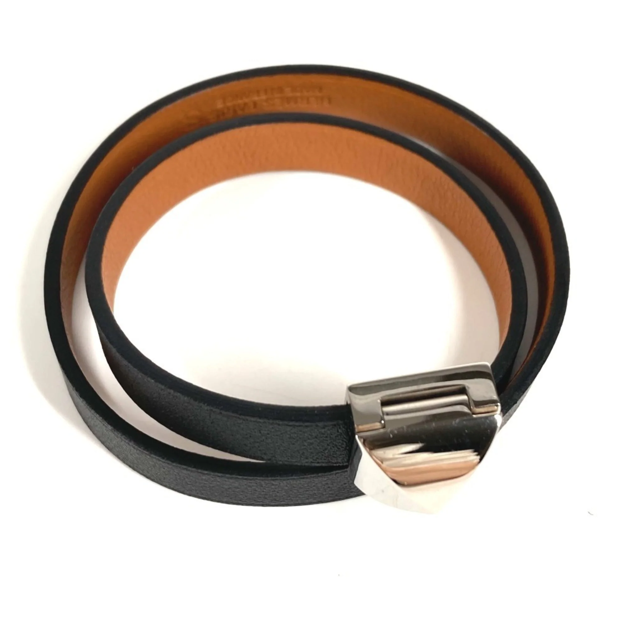Medor Infinie Double Tour Bracelet Leather Black - Image 2