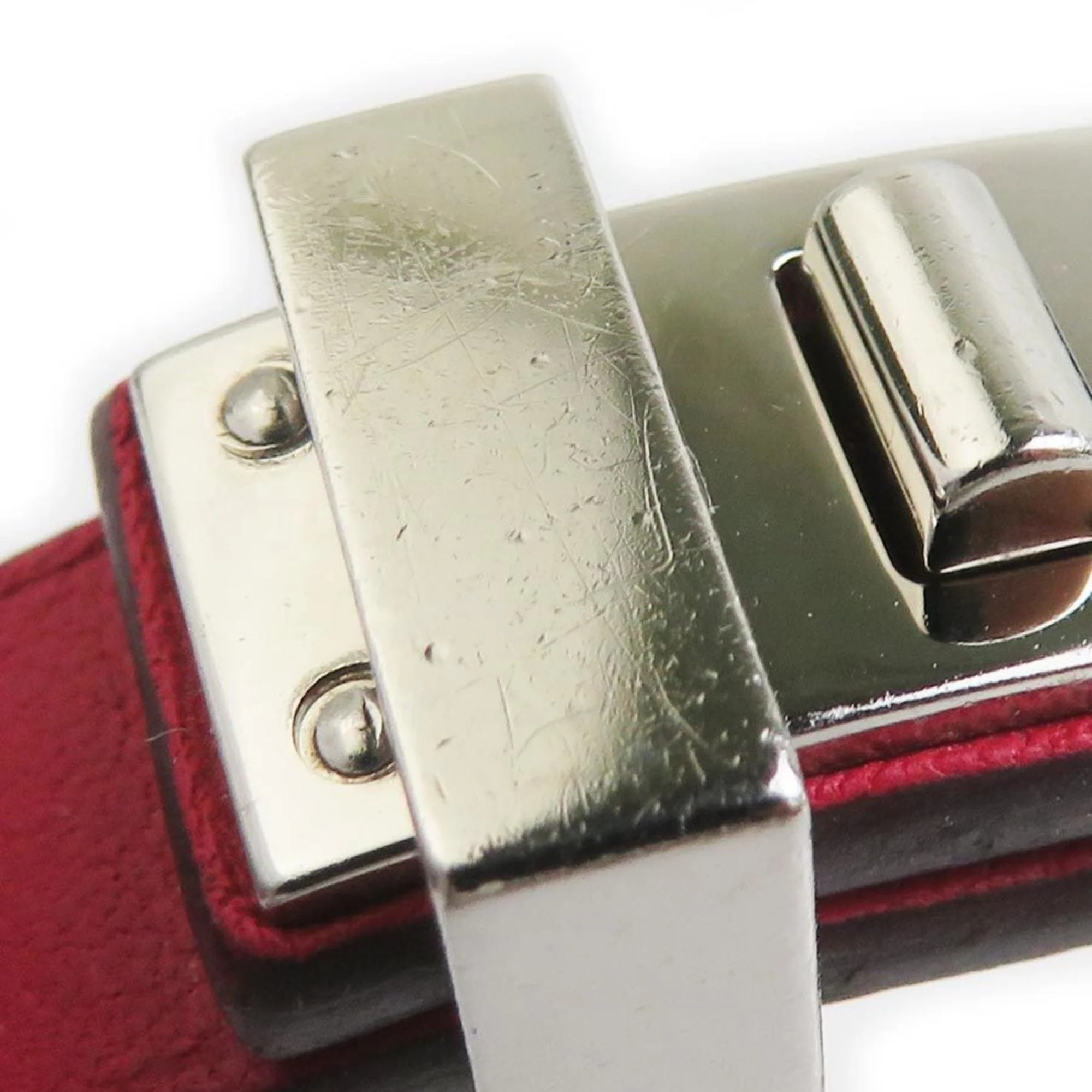 Mini Dog Bracelet Leather and Metal Silver - Image 5