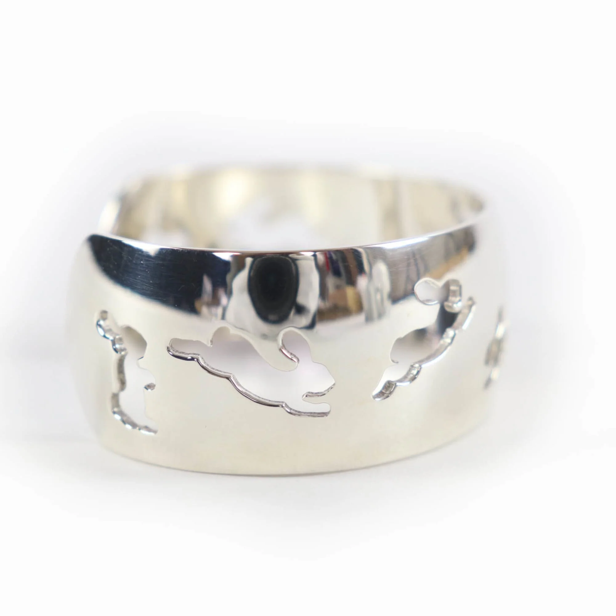 Rabbit Motif Bracelet Sterling Silver - Image 4