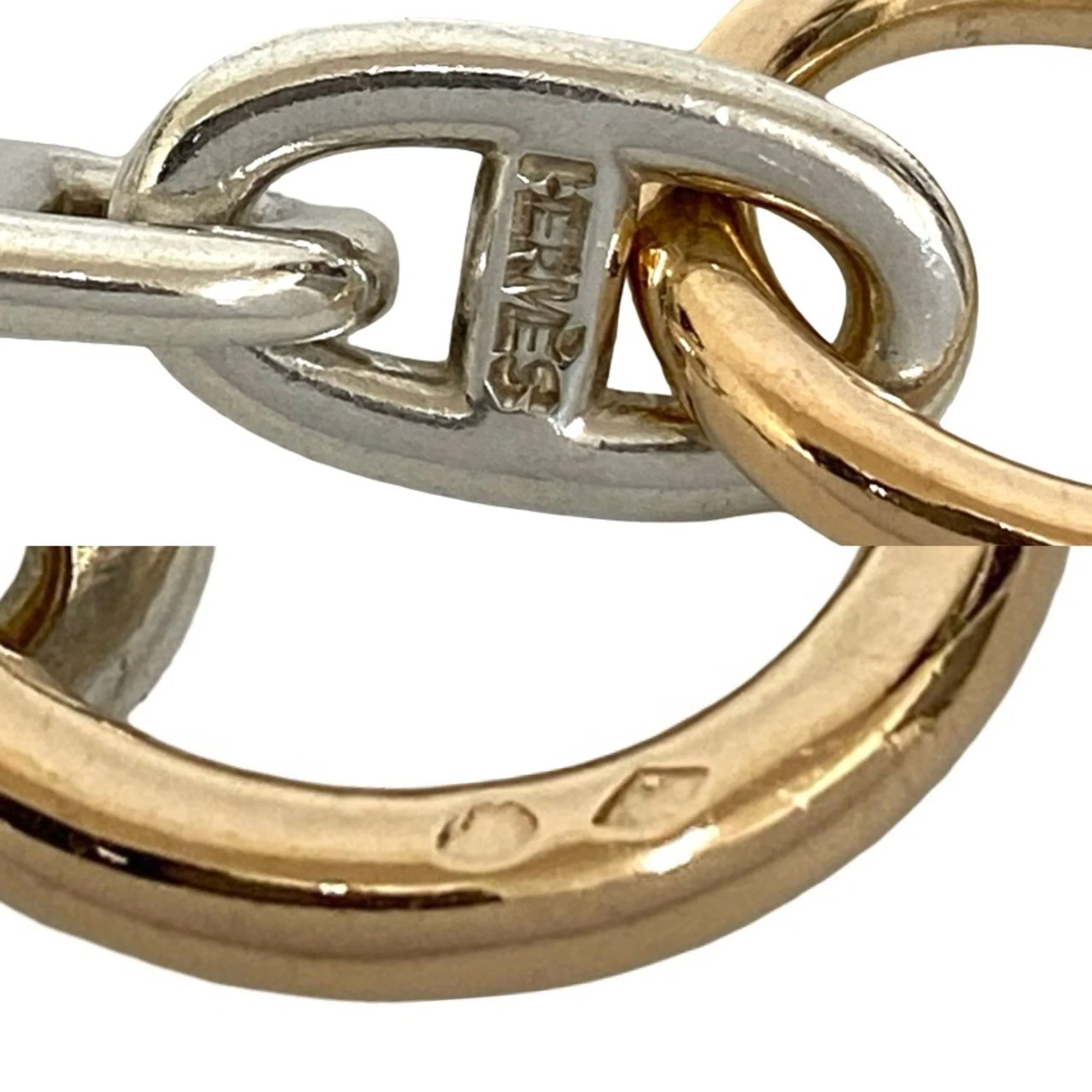 Vintage Chaine d'Ancre Bracelet 18K Rose Gold and Sterling Silver - Image 3
