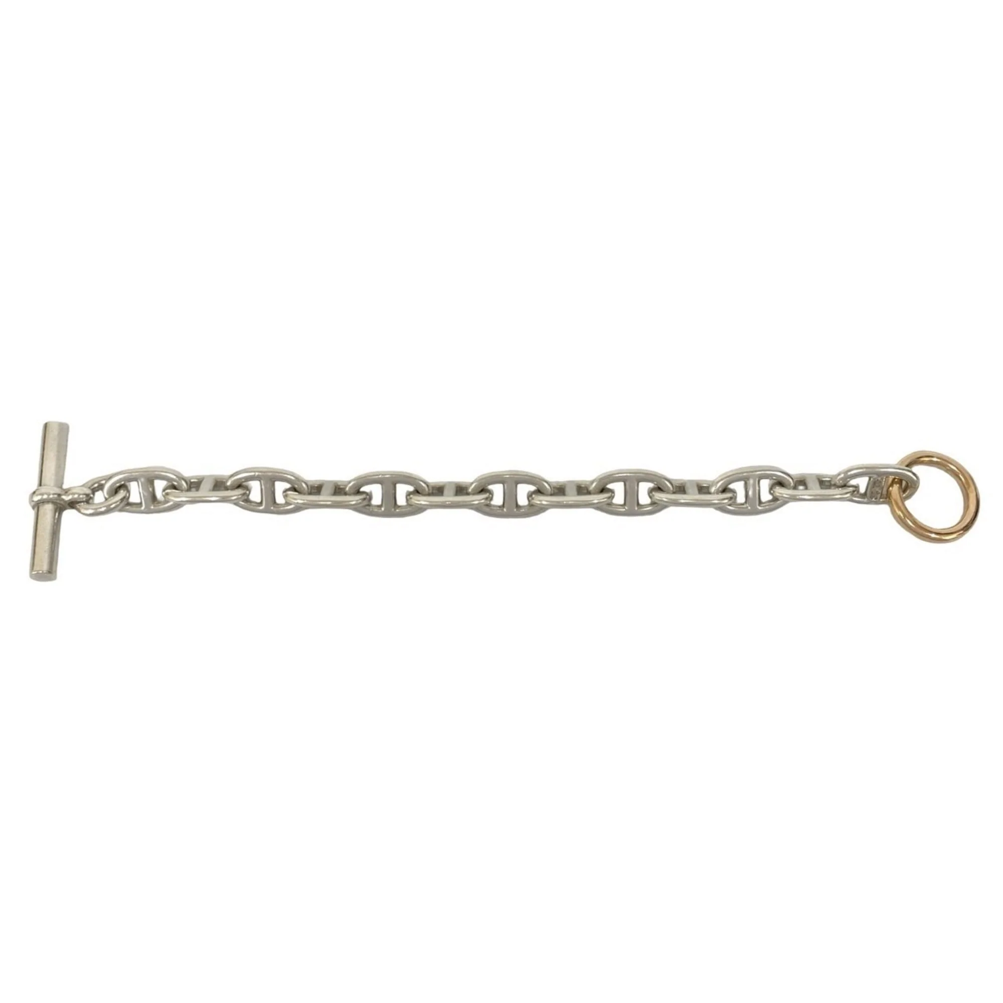 Vintage Chaine d'Ancre Bracelet 18K Rose Gold and Sterling Silver - Image 5