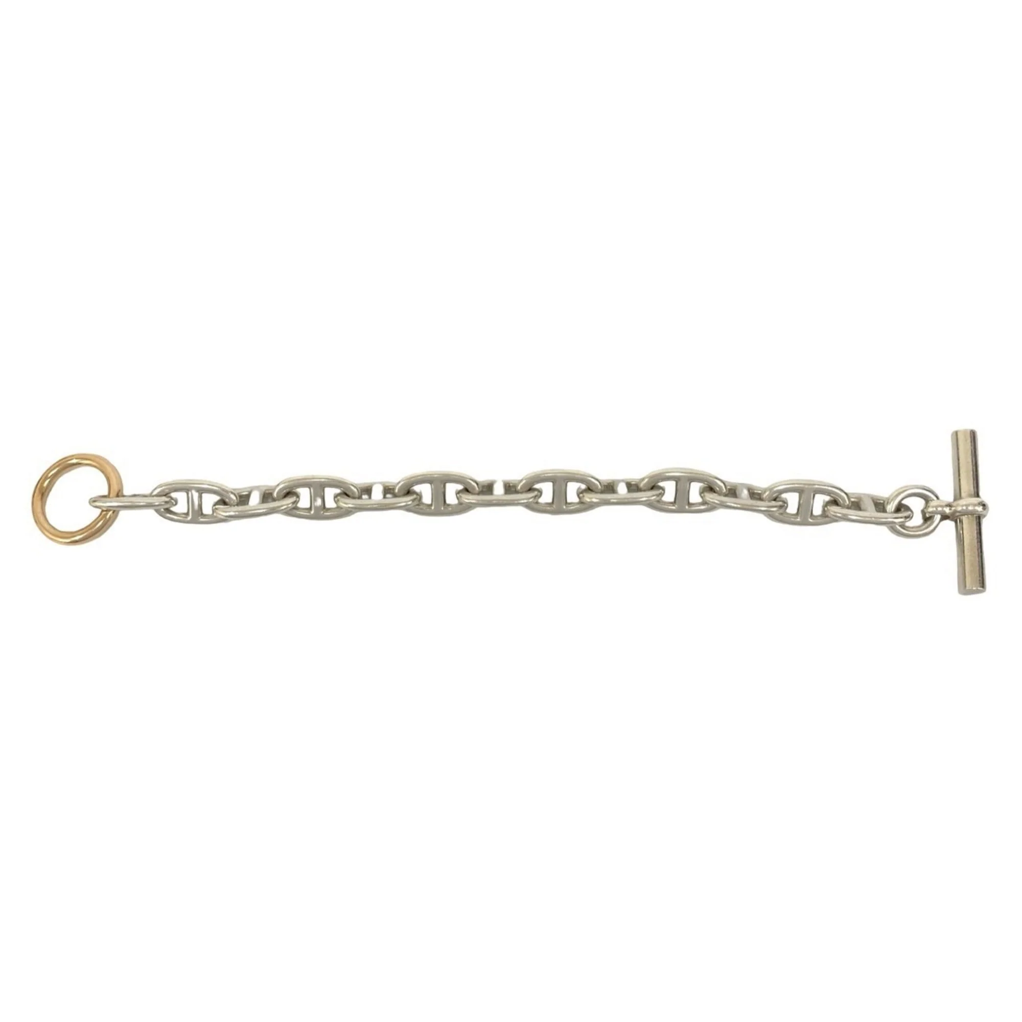 Vintage Chaine d'Ancre Bracelet 18K Rose Gold and Sterling Silver - Image 6