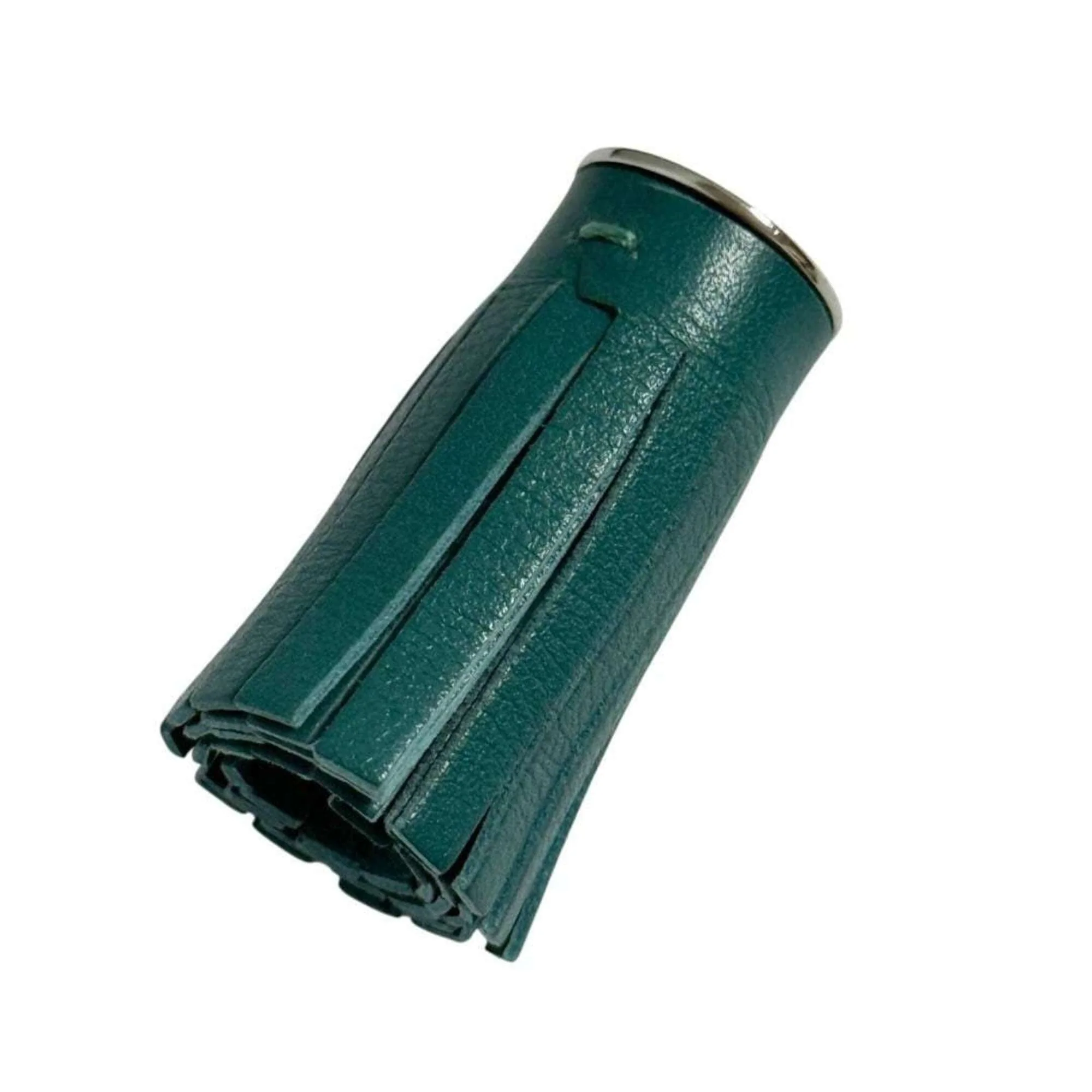 Charm Bracelet Leather and Metal Green - Image 5