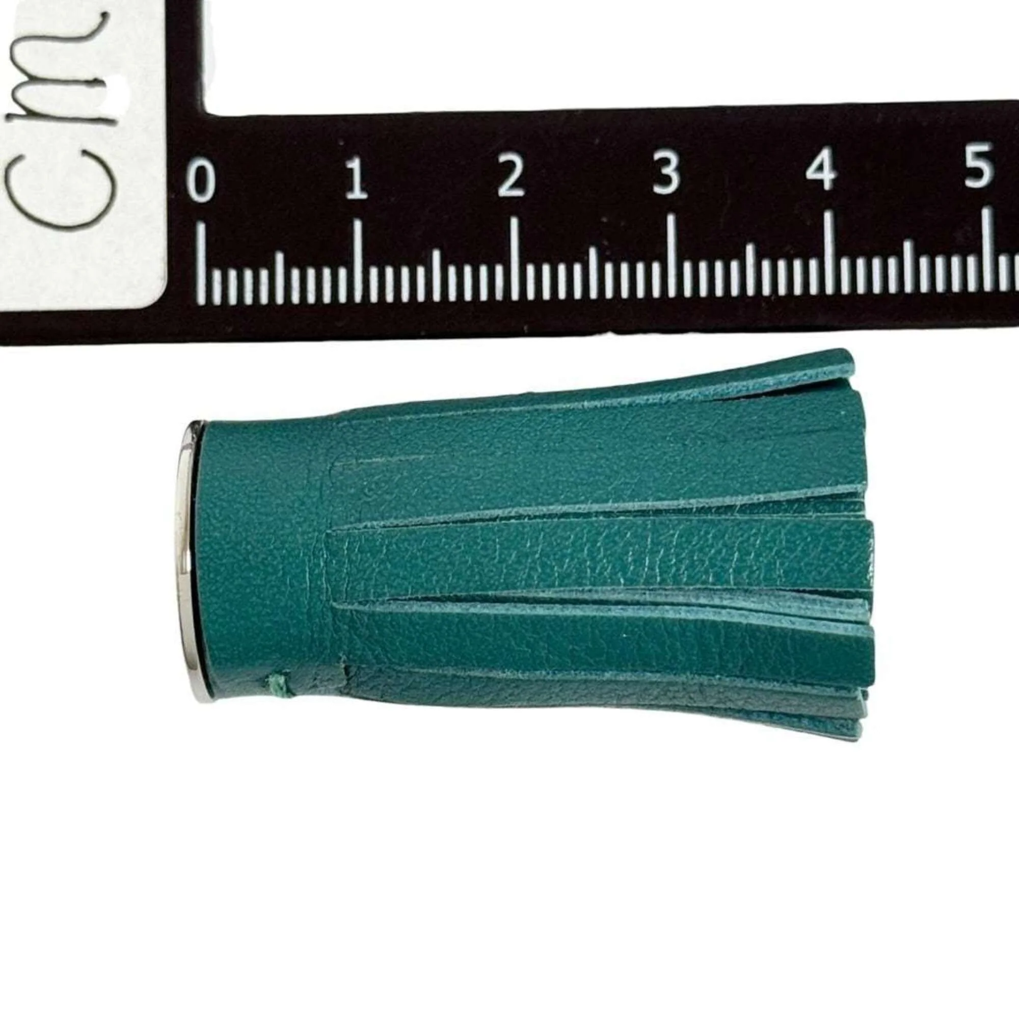 Charm Bracelet Leather and Metal Green - Image 8
