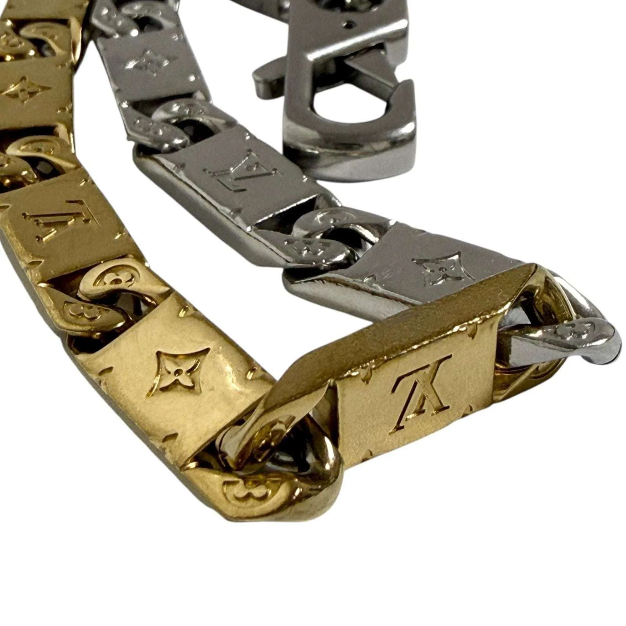 Bracelet Metal Monogram Tie-Up Two-Tone 18cm - Image 2