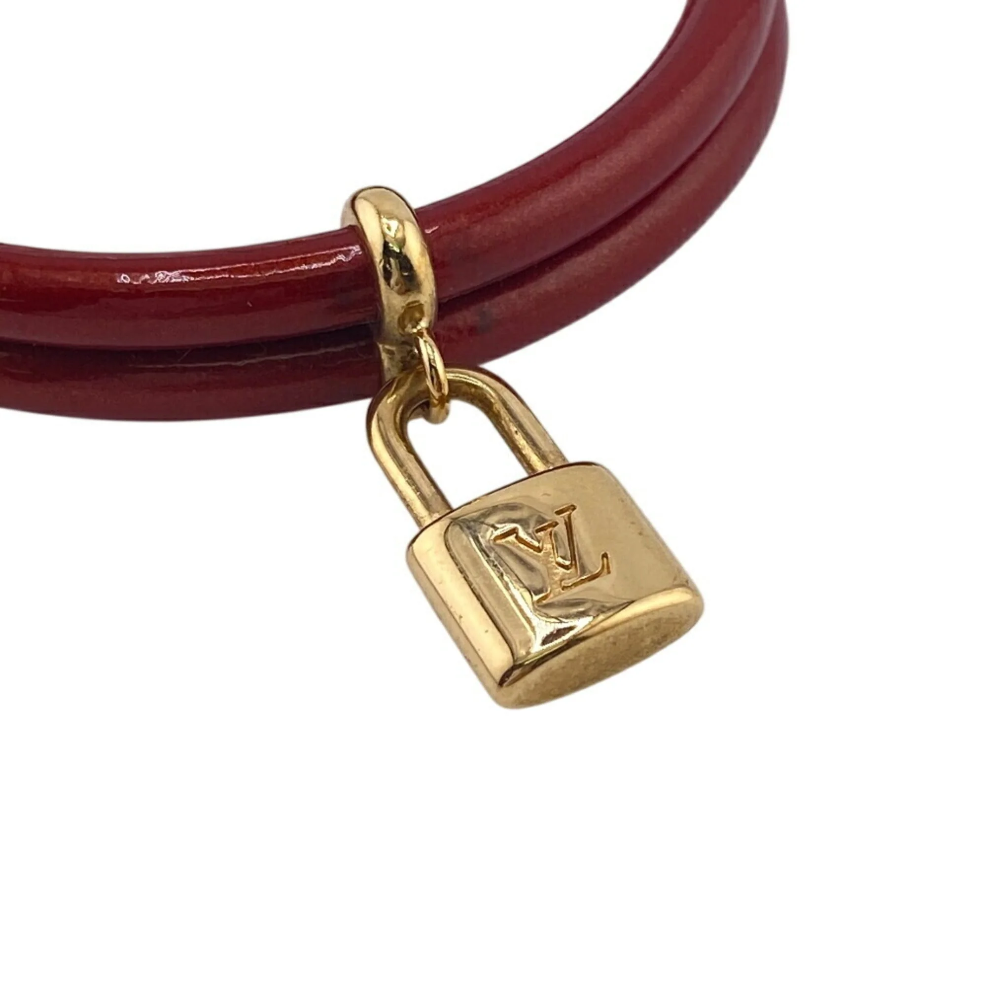 Bracelet Patent Leather Amarante - Image 5