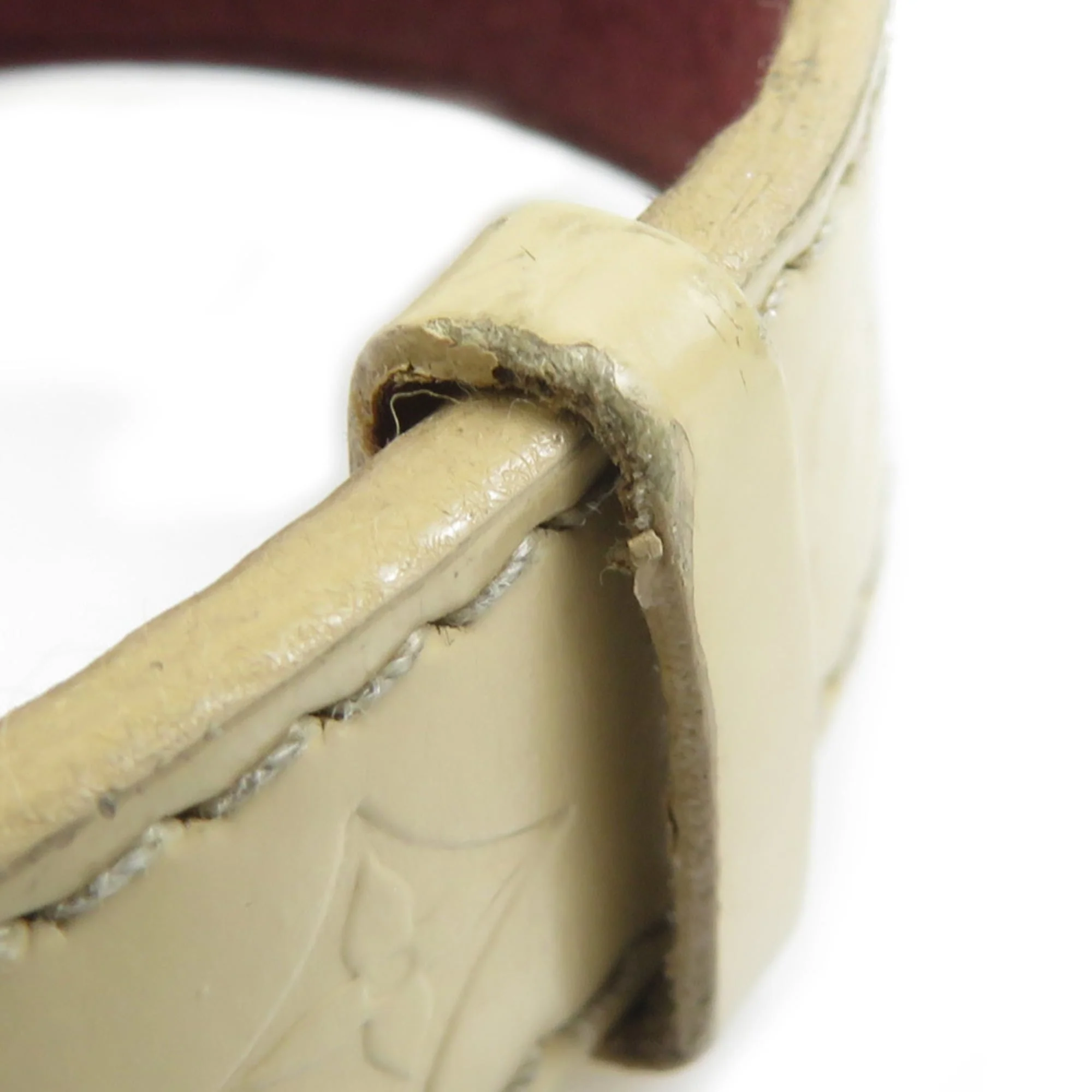 Charm Bracelet Leather and Metal Beige and Silver - Image 6